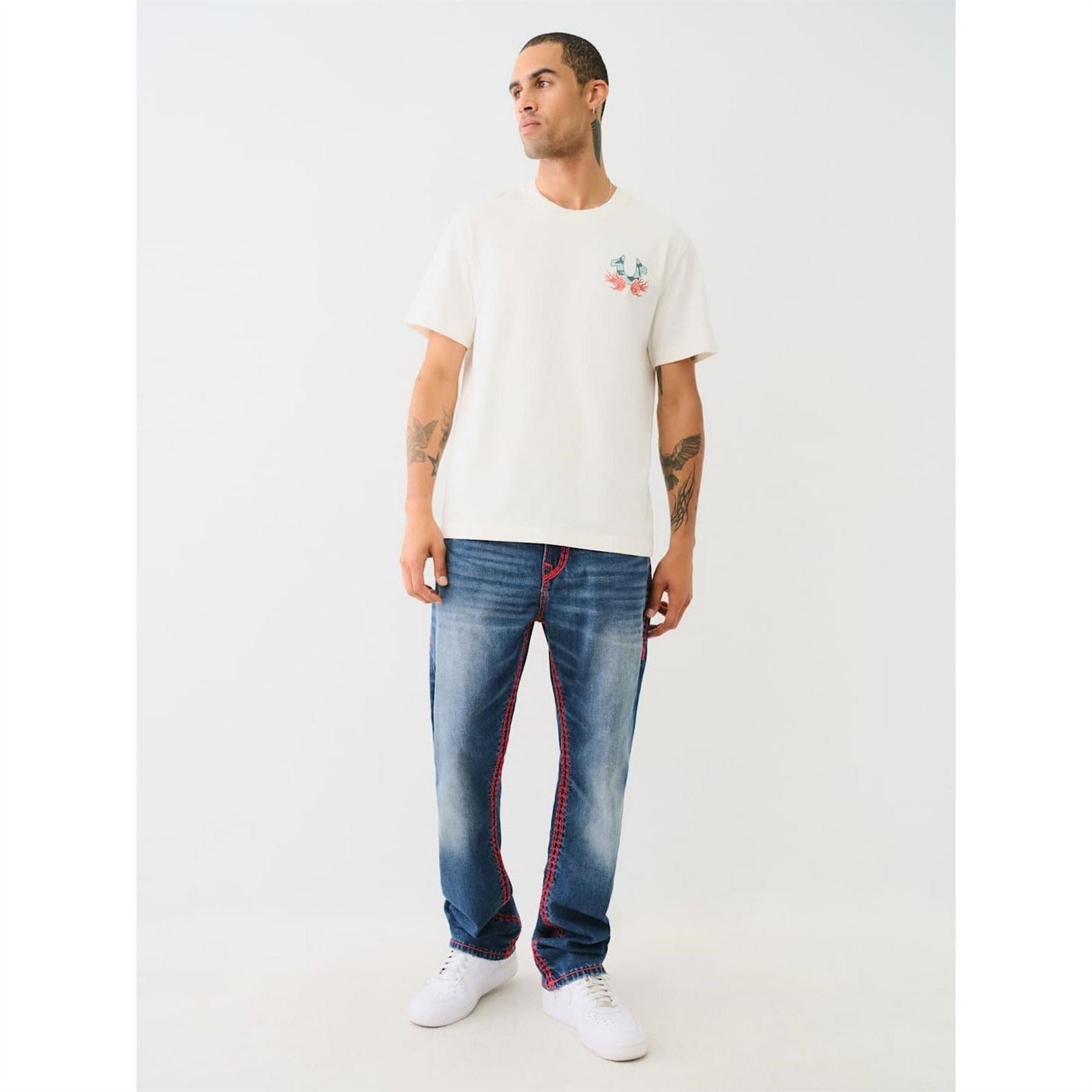 True Religion Flame Reaper Regular Fit T-Shirt