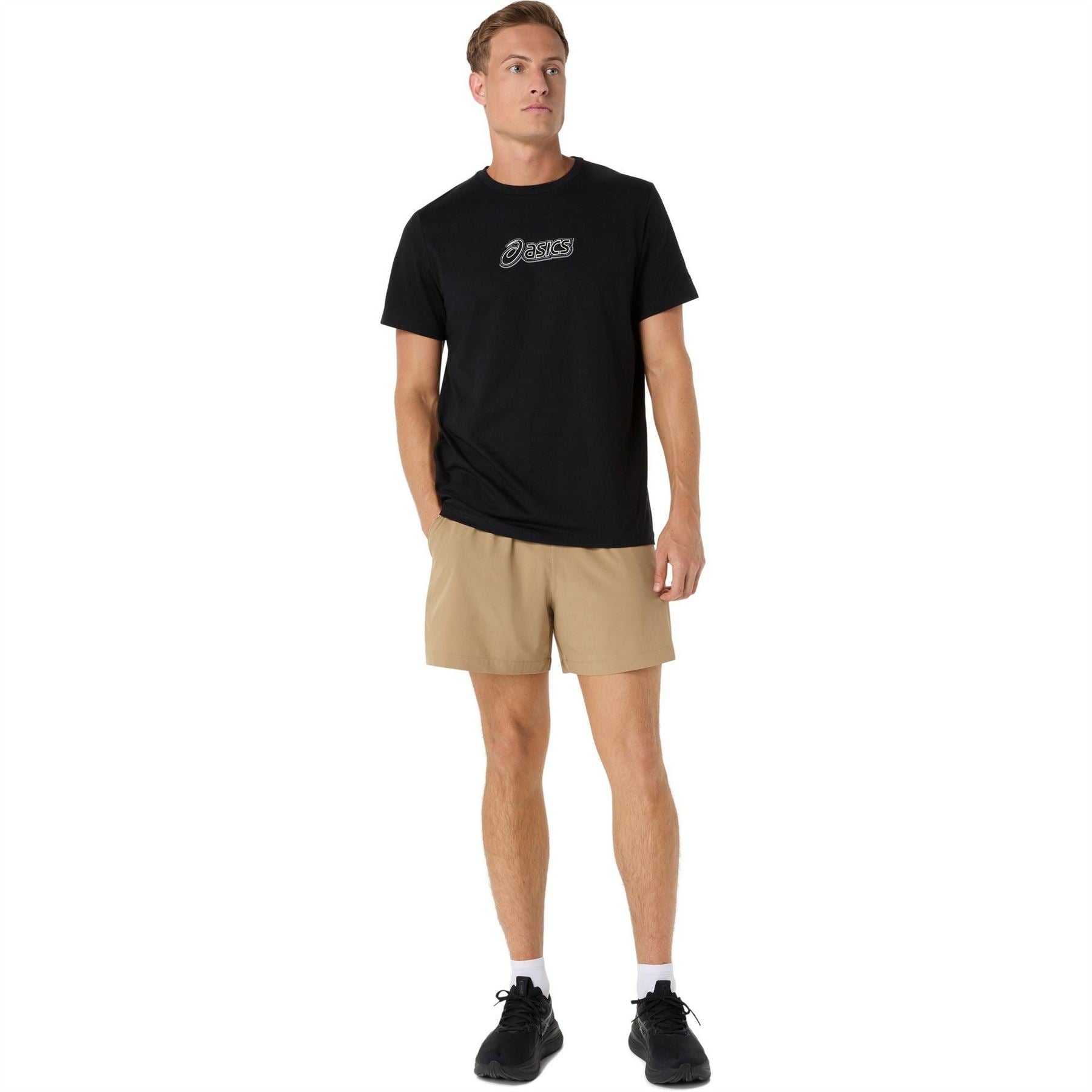 Asics Logo Tee Short Sleeve Performance Running Top