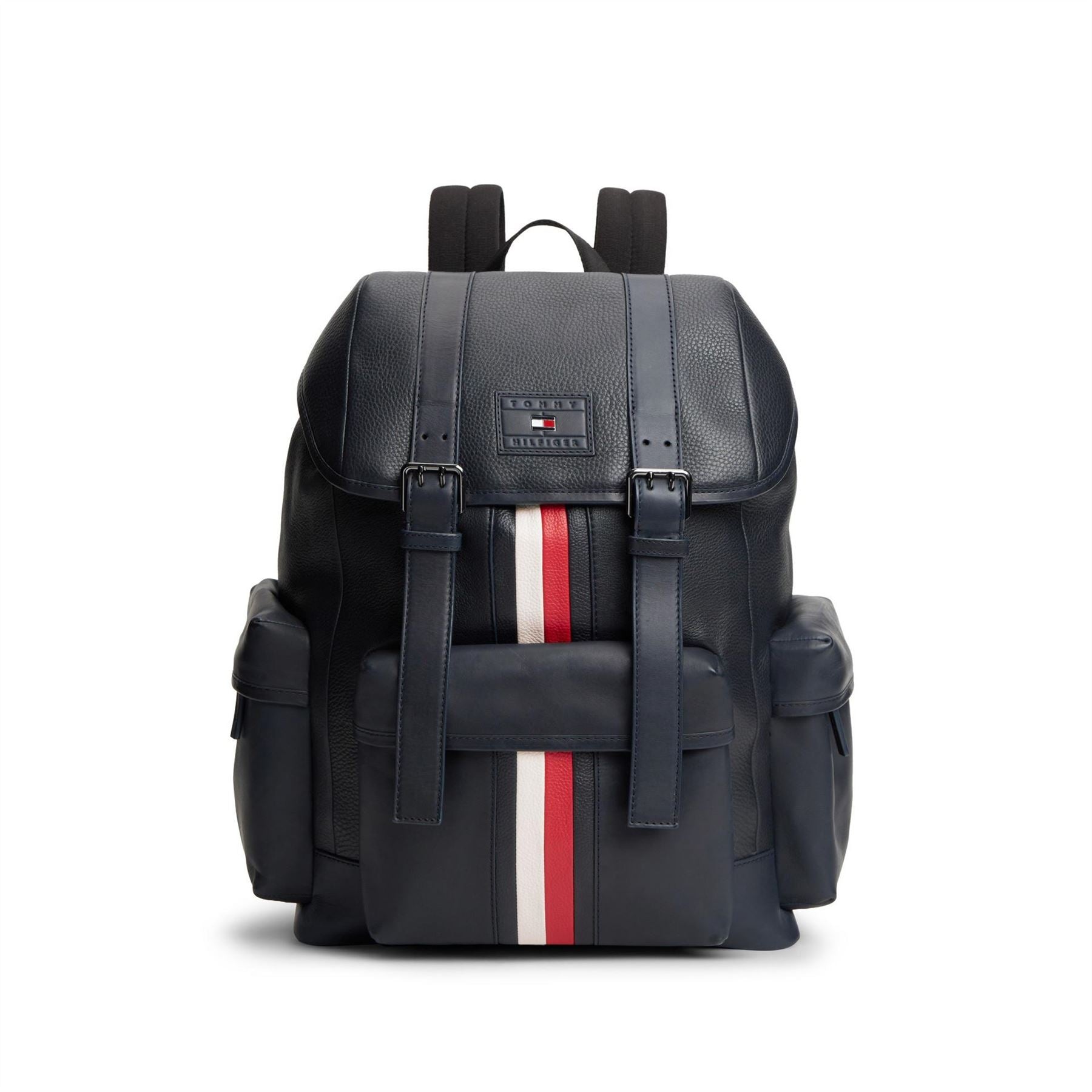 Tommy Hilfiger Stripe Leather Backpack