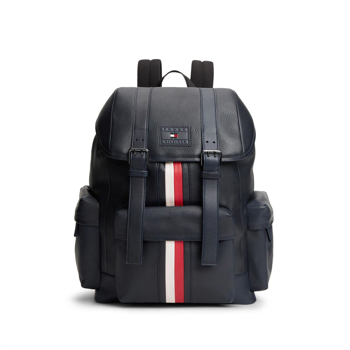 Tommy Hilfiger Stripe Leather Backpack
