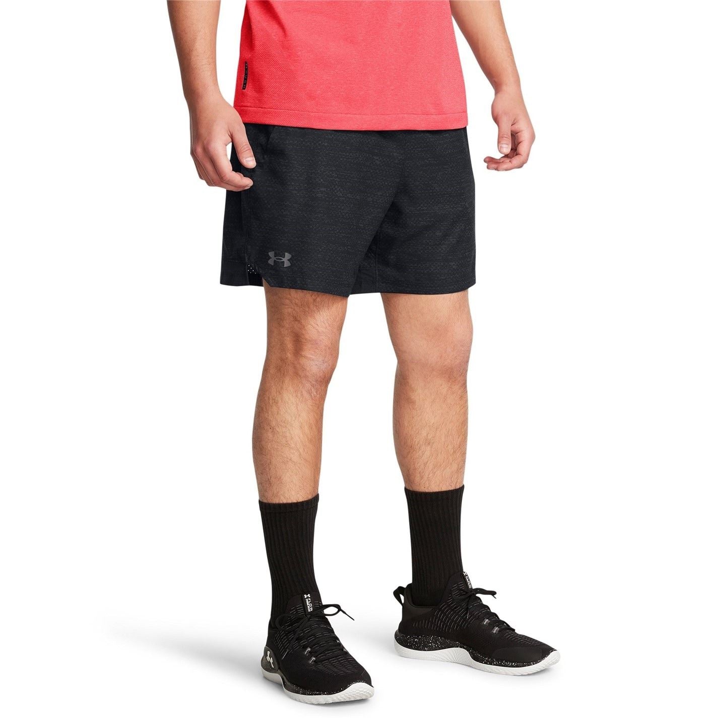 Under Armour Mens Armour Ua Vanish Woven 6in Prnt Sts Gym Shorts