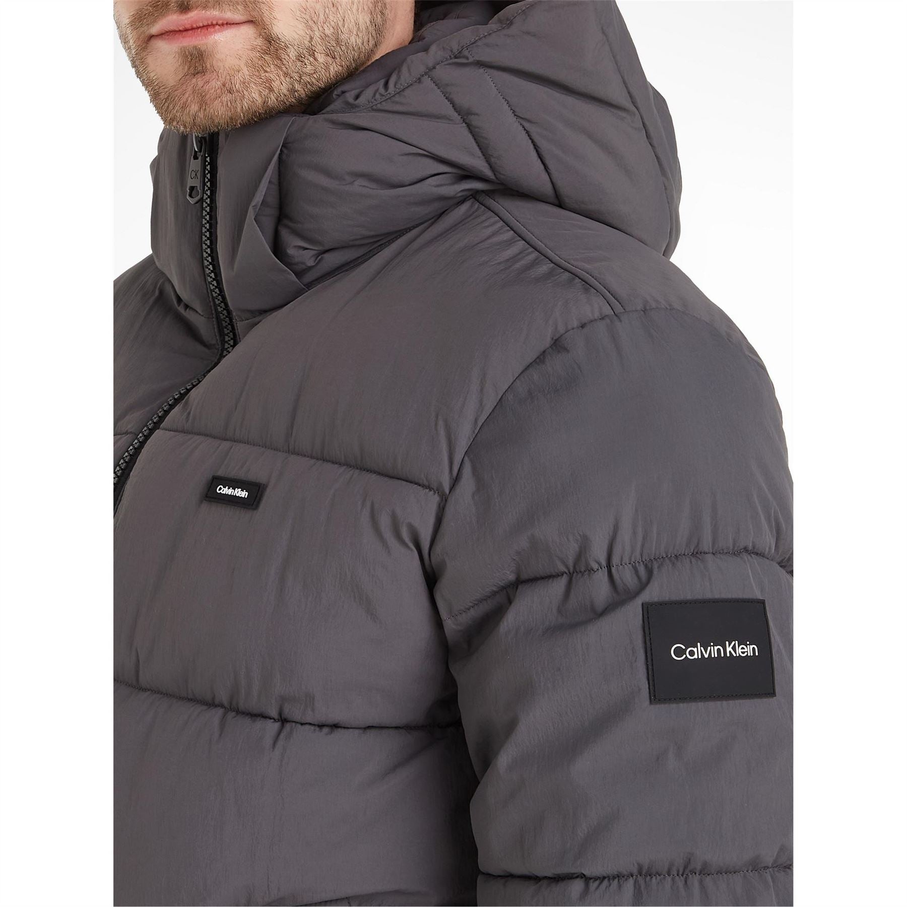 Calvin Klein Crinkle Nylon Short Puffer Jacket