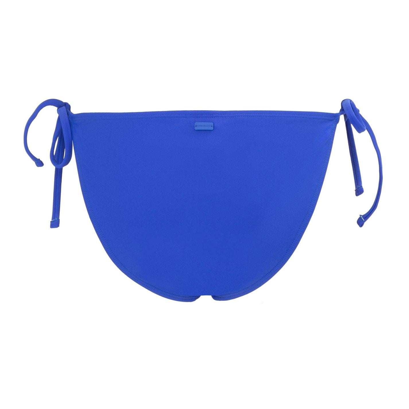 SoulCal Solid Patterned Tie Closure Bikini Bottom