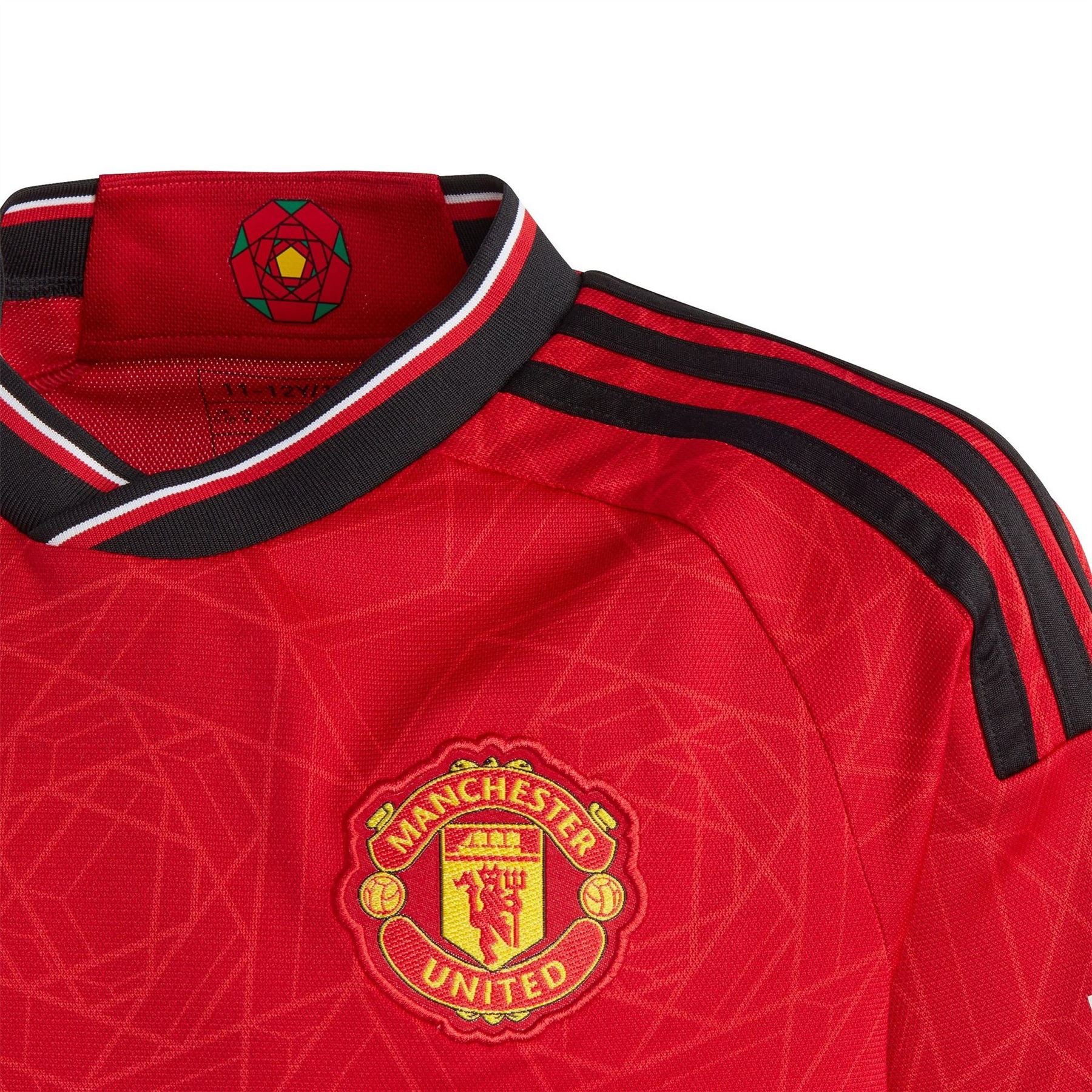 adidas Manchester United Home Shirt 2023 2024 Juniors