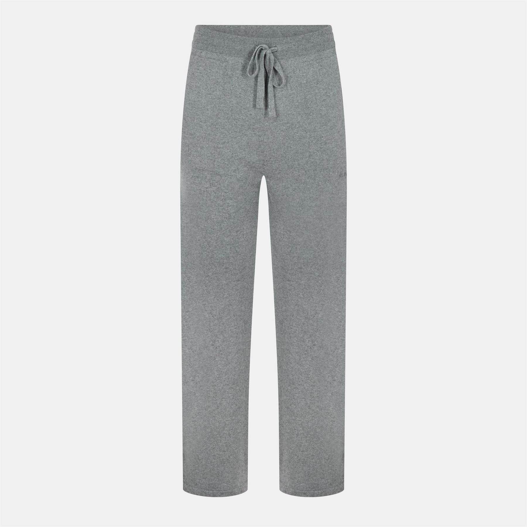Off White Cashmere Tailored Fit Knitted Trousers