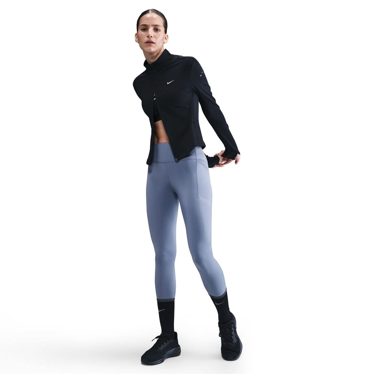 Nike Swift Solid Patterned 7/8 Leggings