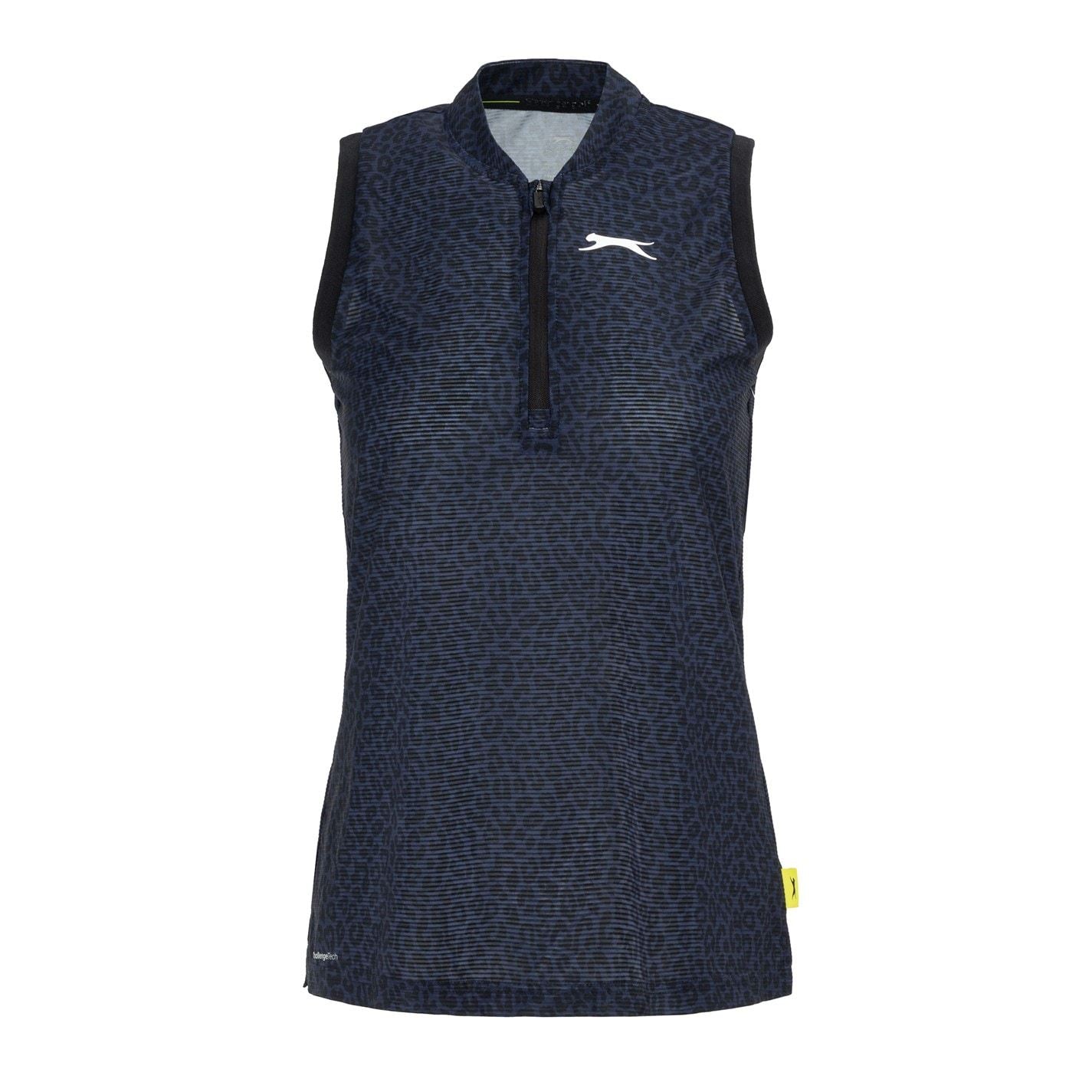 Slazenger Zip Sleeveless Polo
