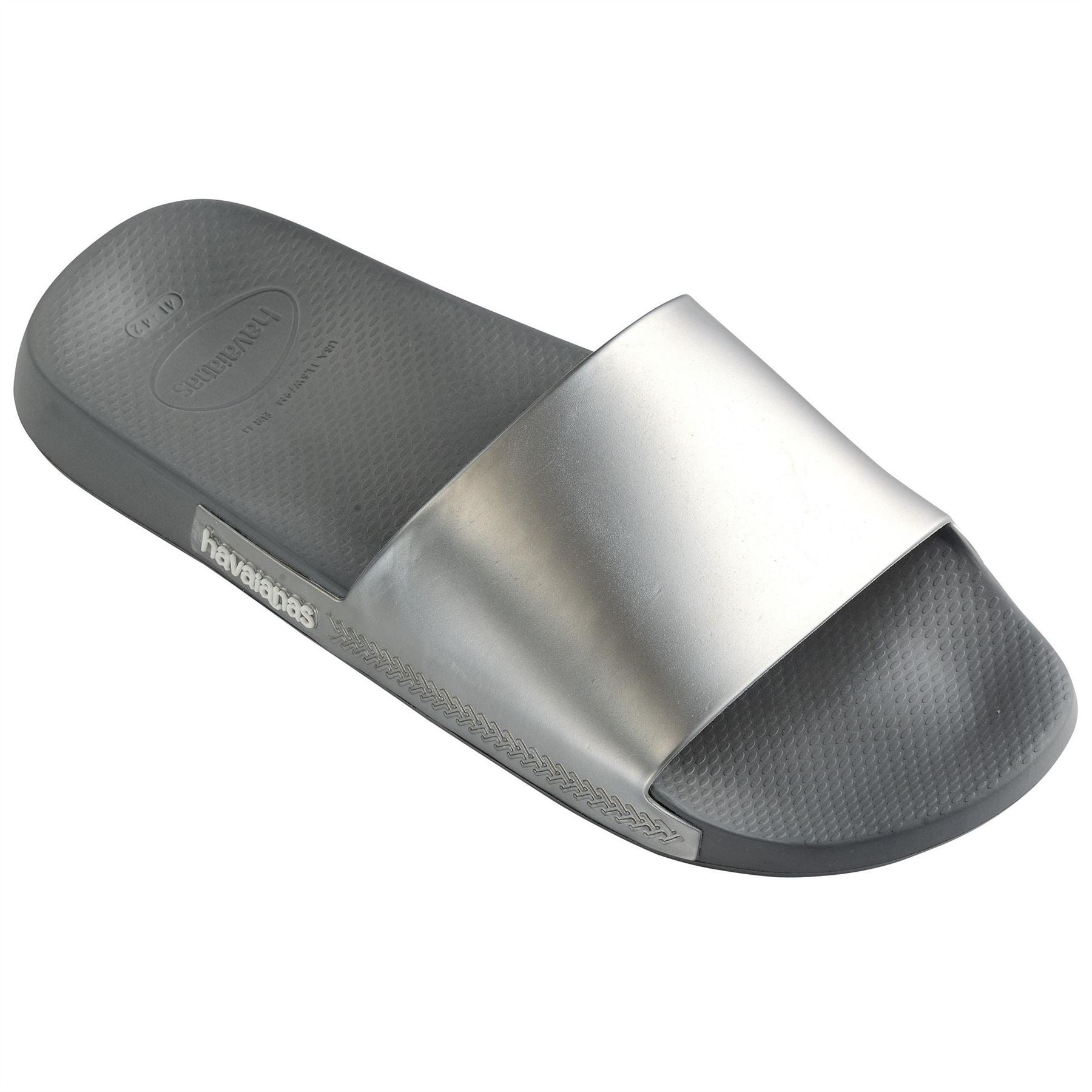 Havaianas Solid Patterned Open Toe Slide Sandals