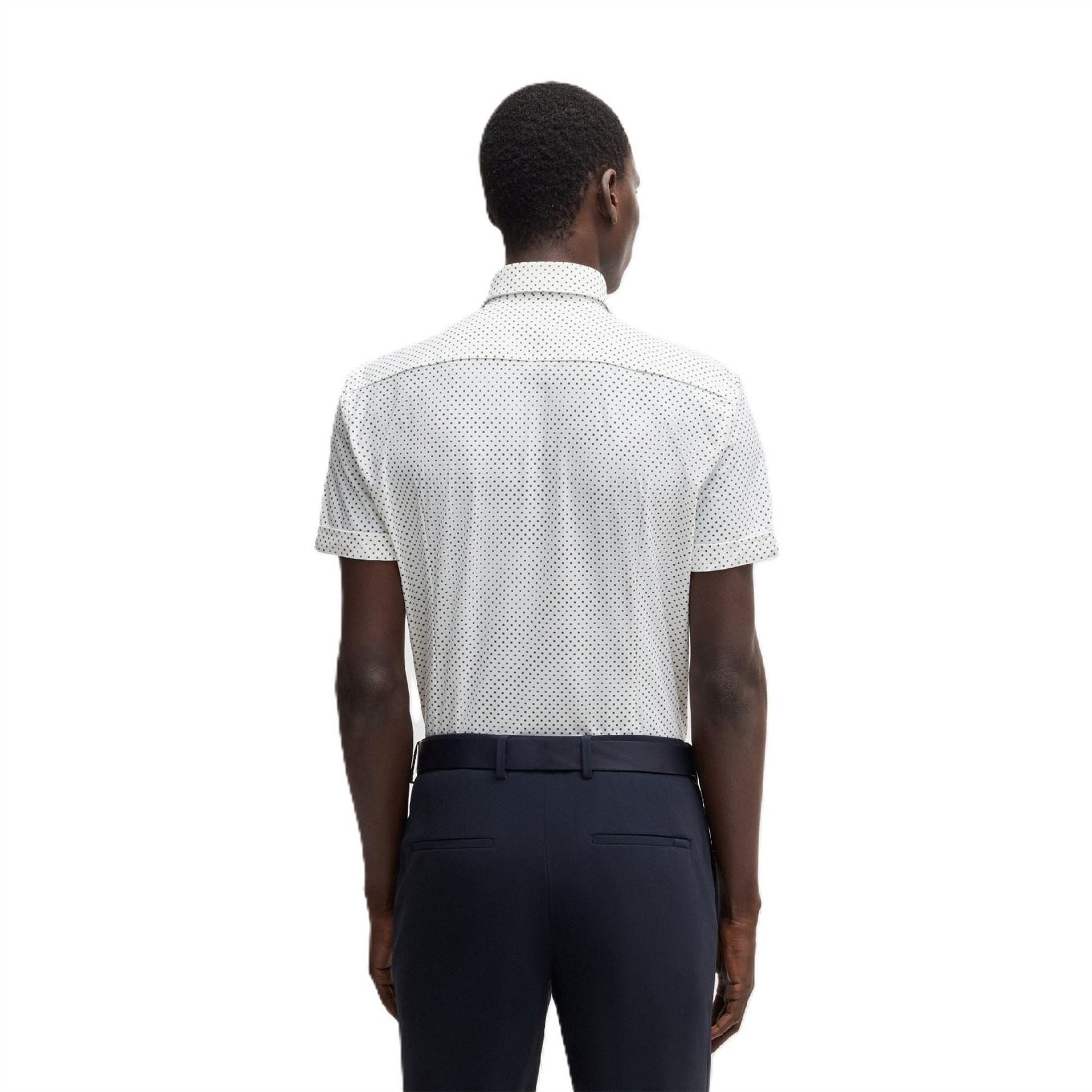 Boss Oxford Short Sleeve Collared Neck Shirt