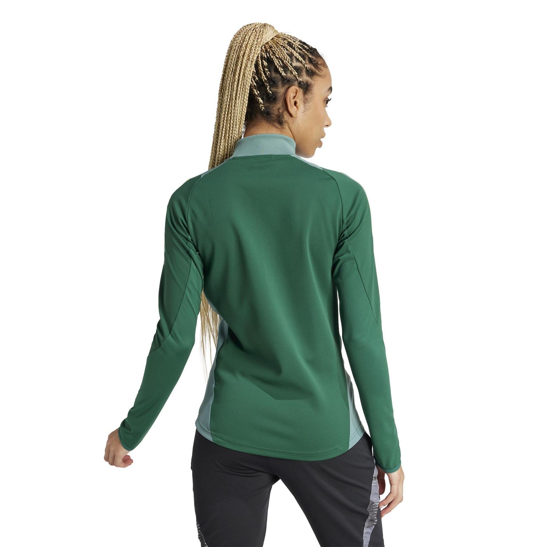 adidas Funnel Neck Raglan Sleeve Slim Fit Athletic Top