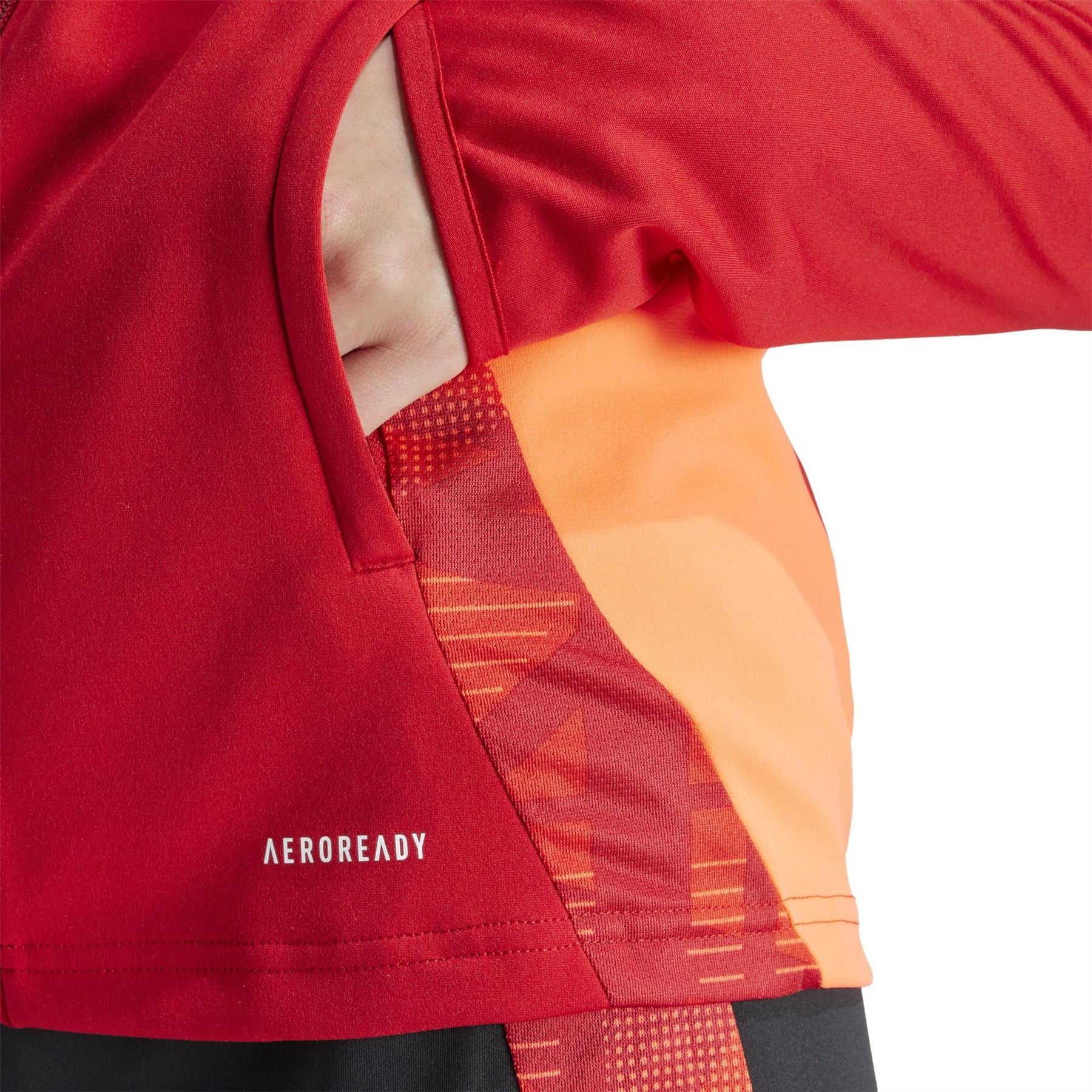 adidas Funnel Neck Raglan Sleeve Slim Fit Athletic Top