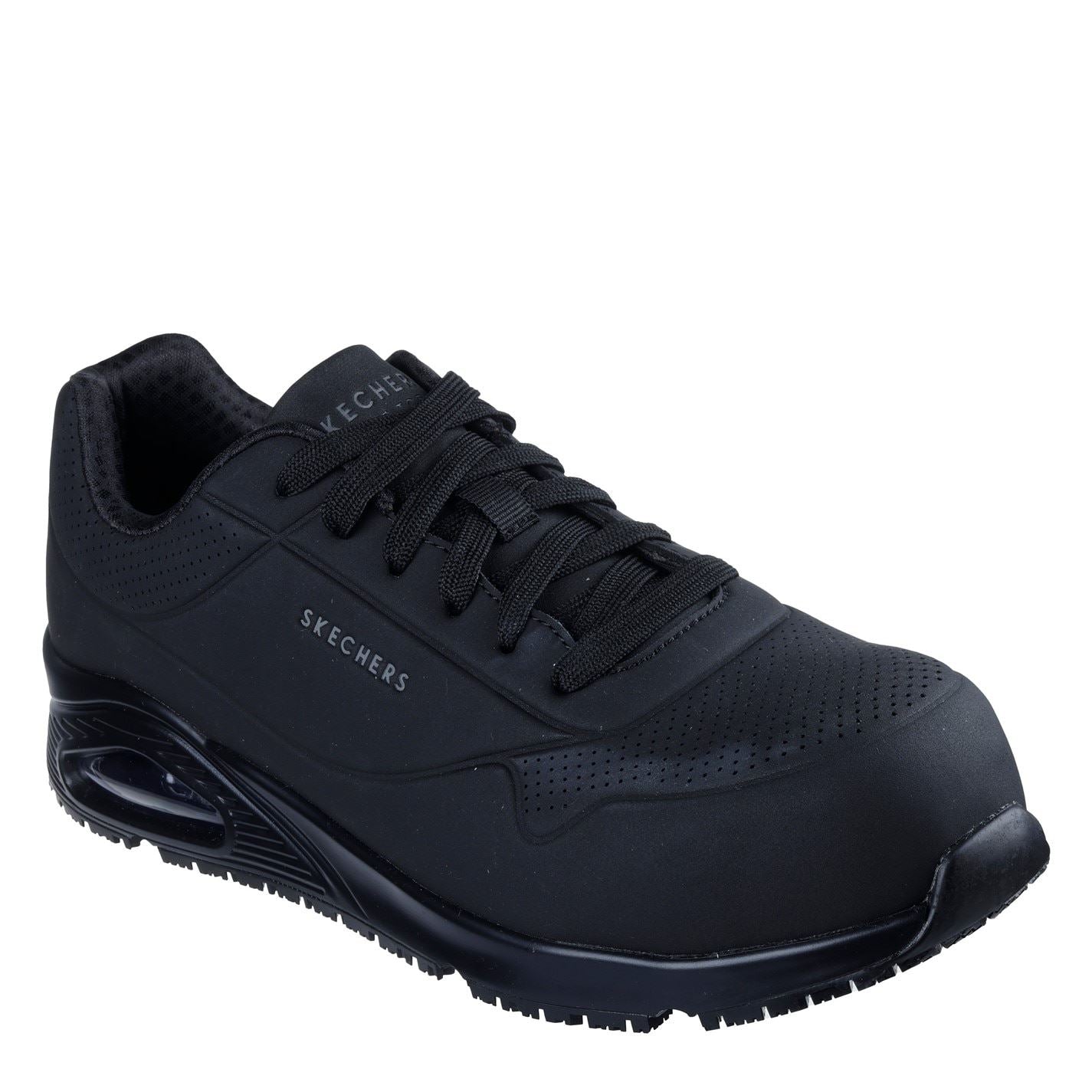 Skechers Mens Lace Up Safety Toe Athletic W Skec Steel Cap Boots