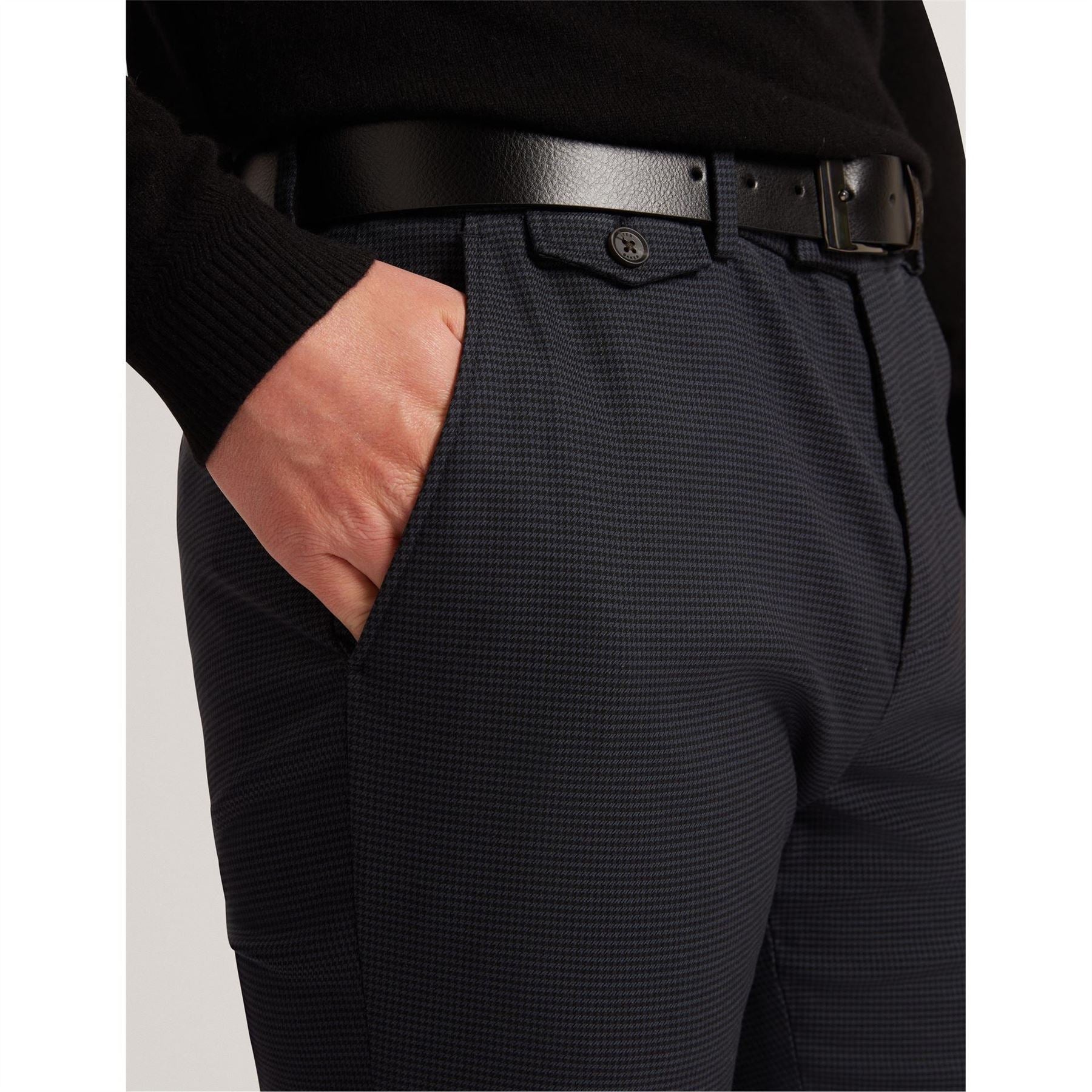 Ted Baker Houndstooth Slim Fit Trousers