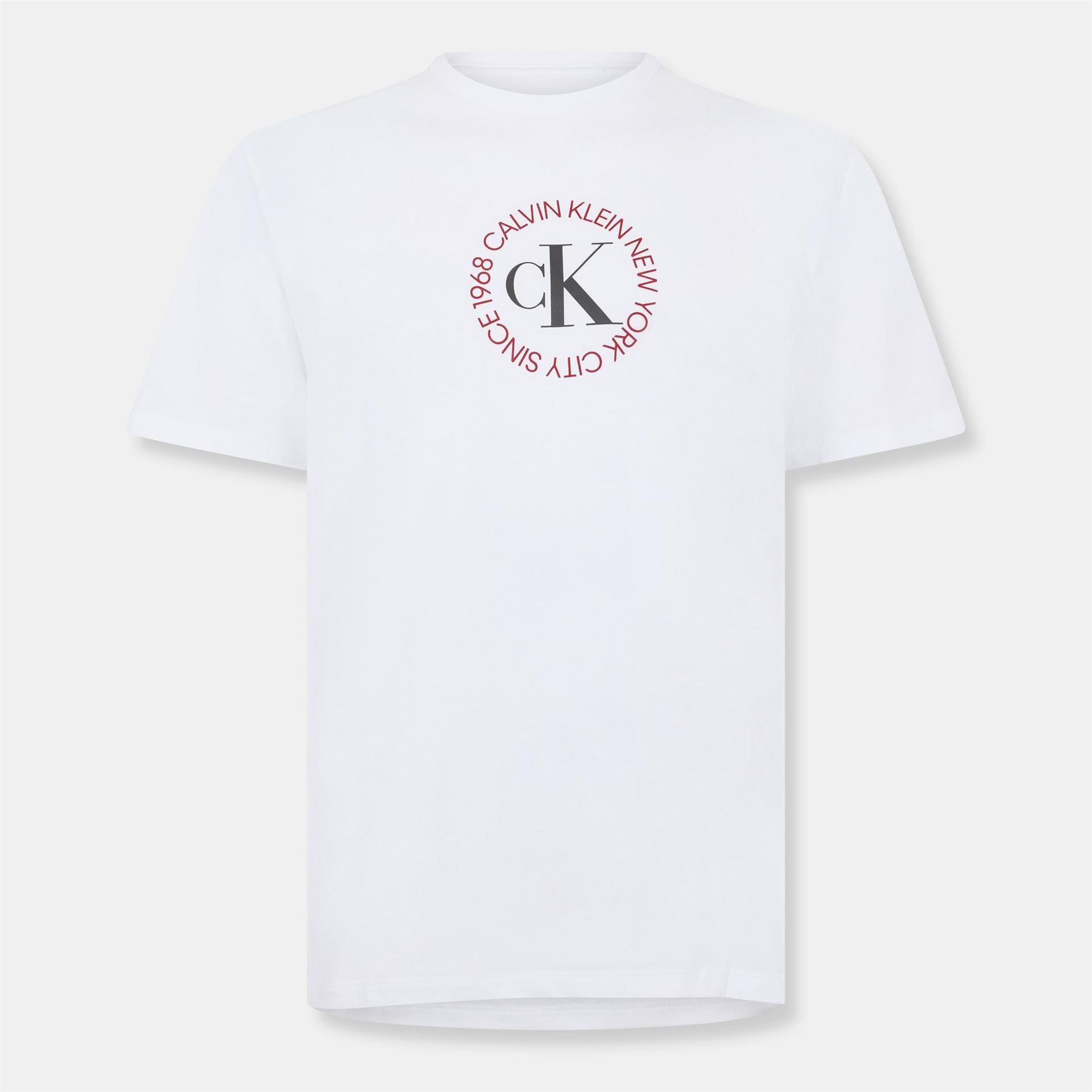 Calvin Klein Jeans Lacoste Lettering Crew Neck Short Sleeve T-Shirt