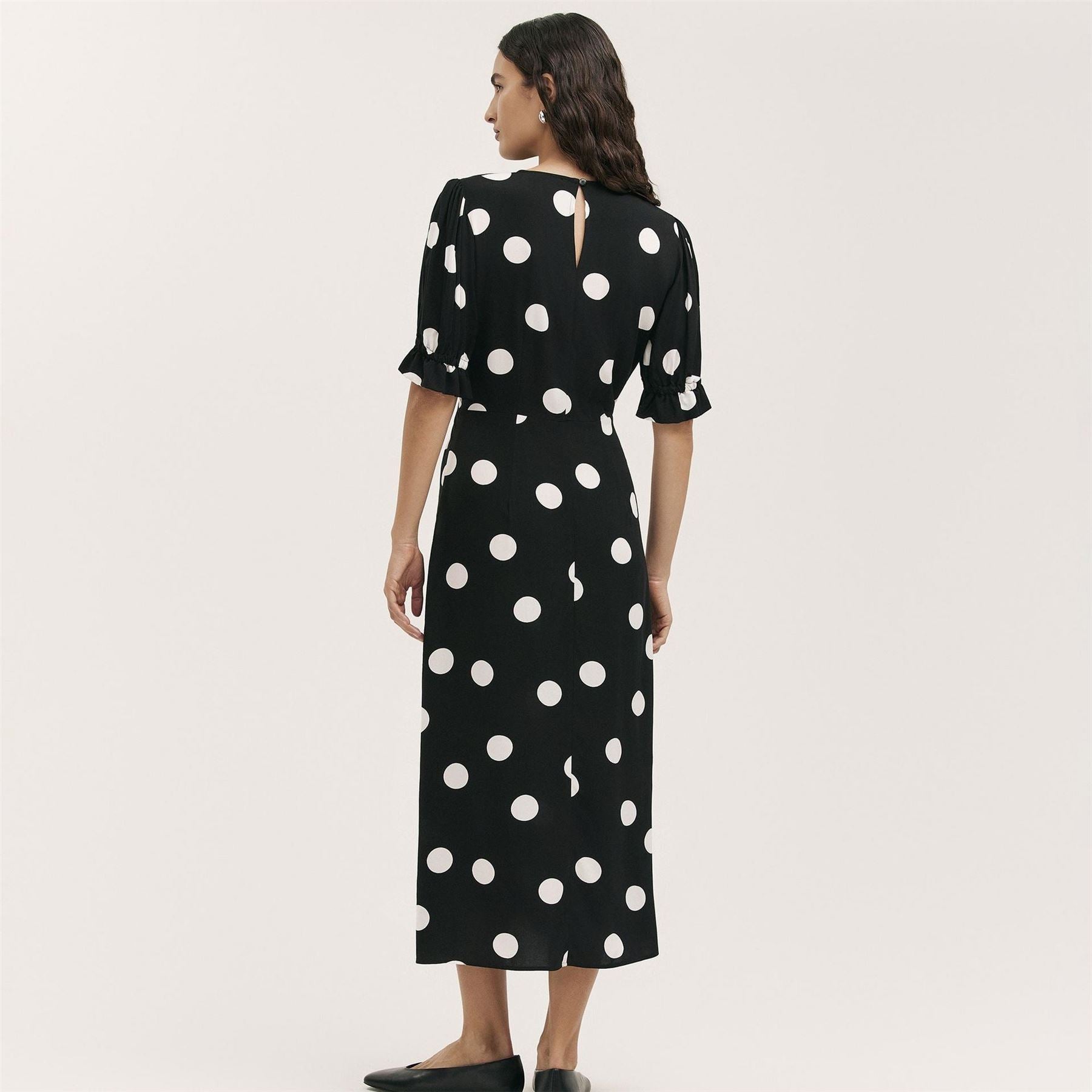 Finery Mela Crew Neck Short Sleeve Midi Dress