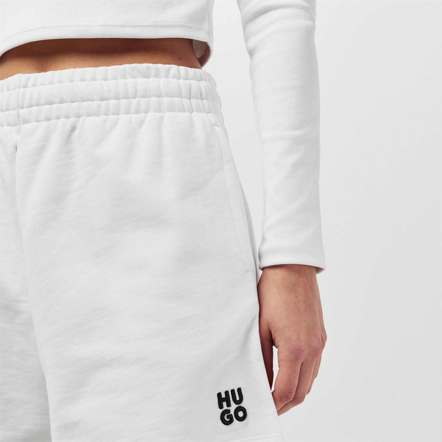 Hugo Solid Sweat Shorts with Elasticated Waistband