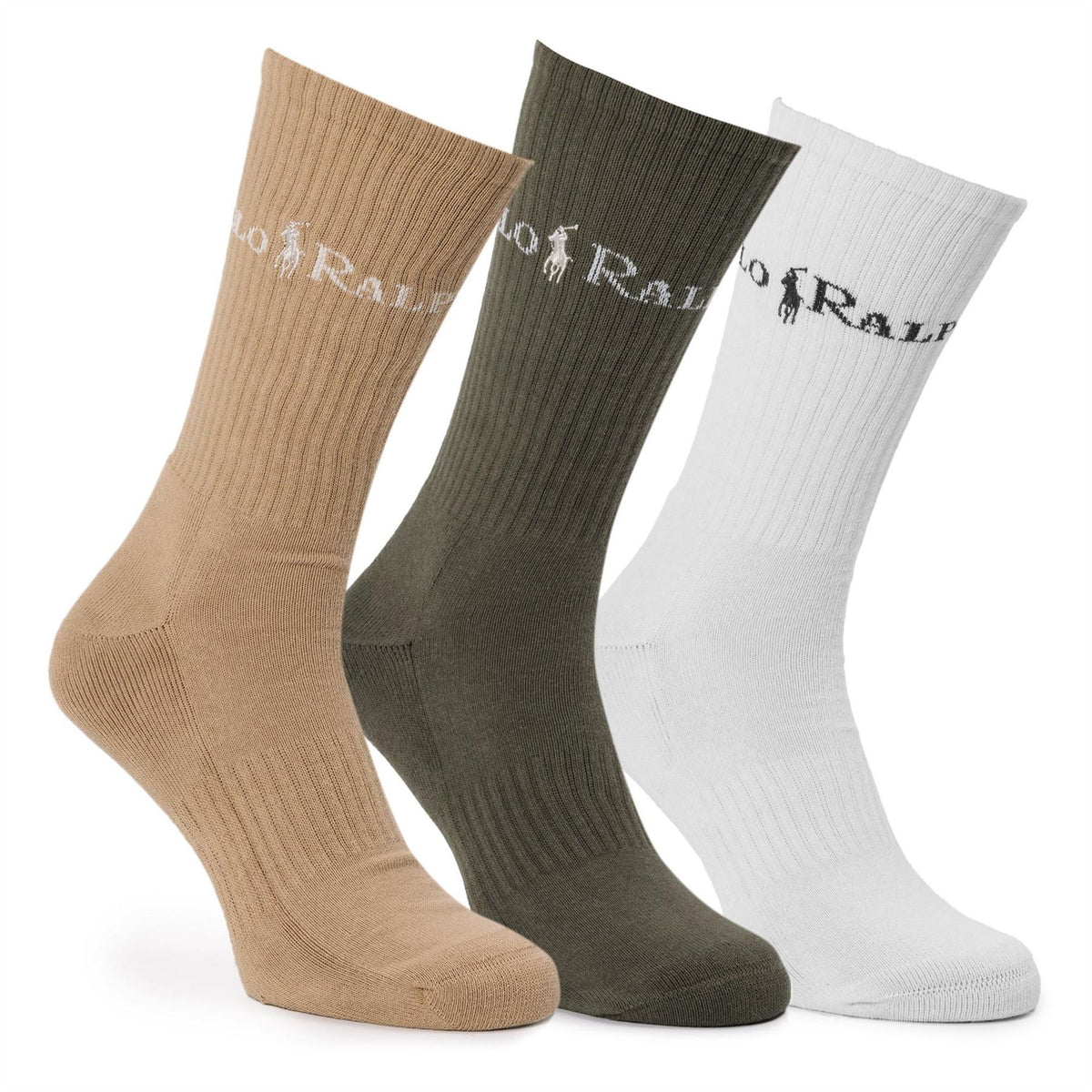 Polo Ralph Lauren Cotton 3 Pack Crew Socks