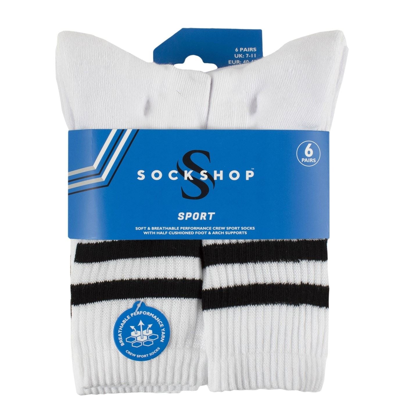 Sockshop Sport Pack Crew Socks