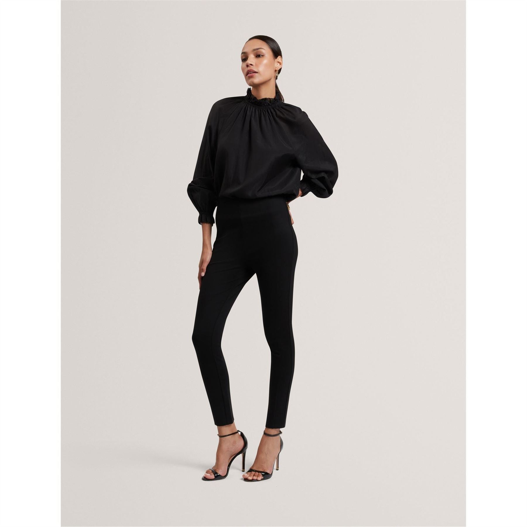 Ted Baker Funnel Neck Raglan Sleeve Peasant Blouse
