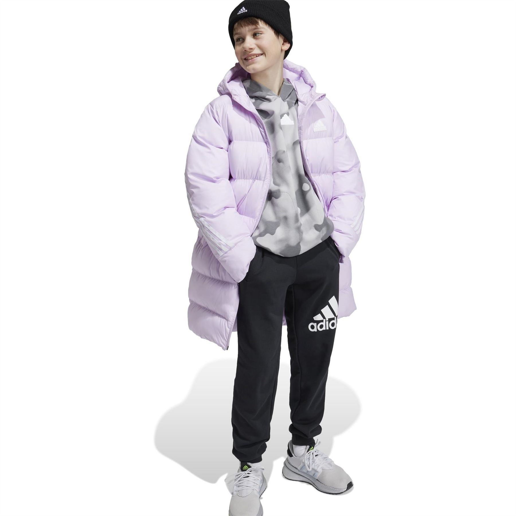 adidas Future Icons Hooded Long Sleeve Puffer Jacket