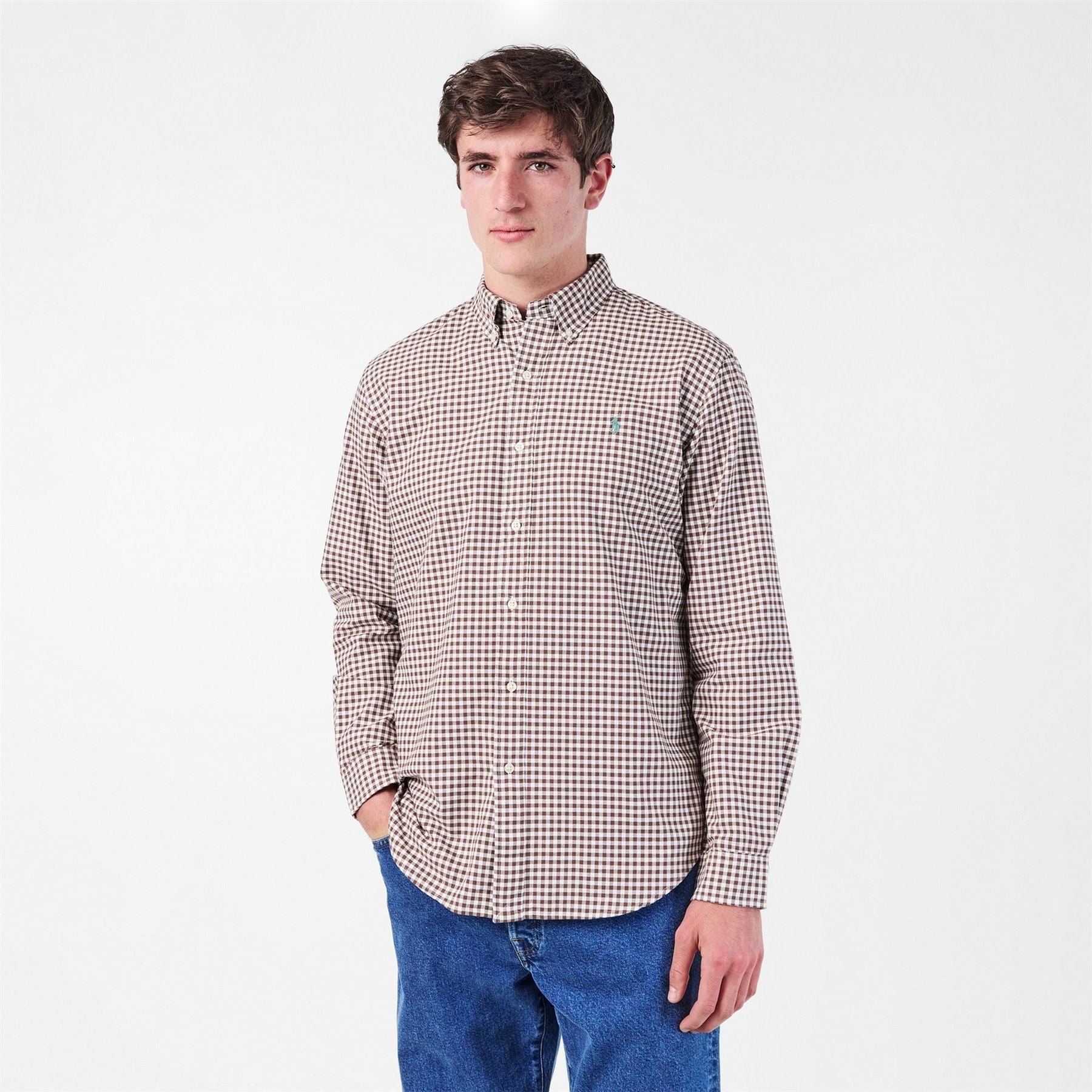Polo Ralph Lauren Ox Lined Long Sleeve Patterned Shirt