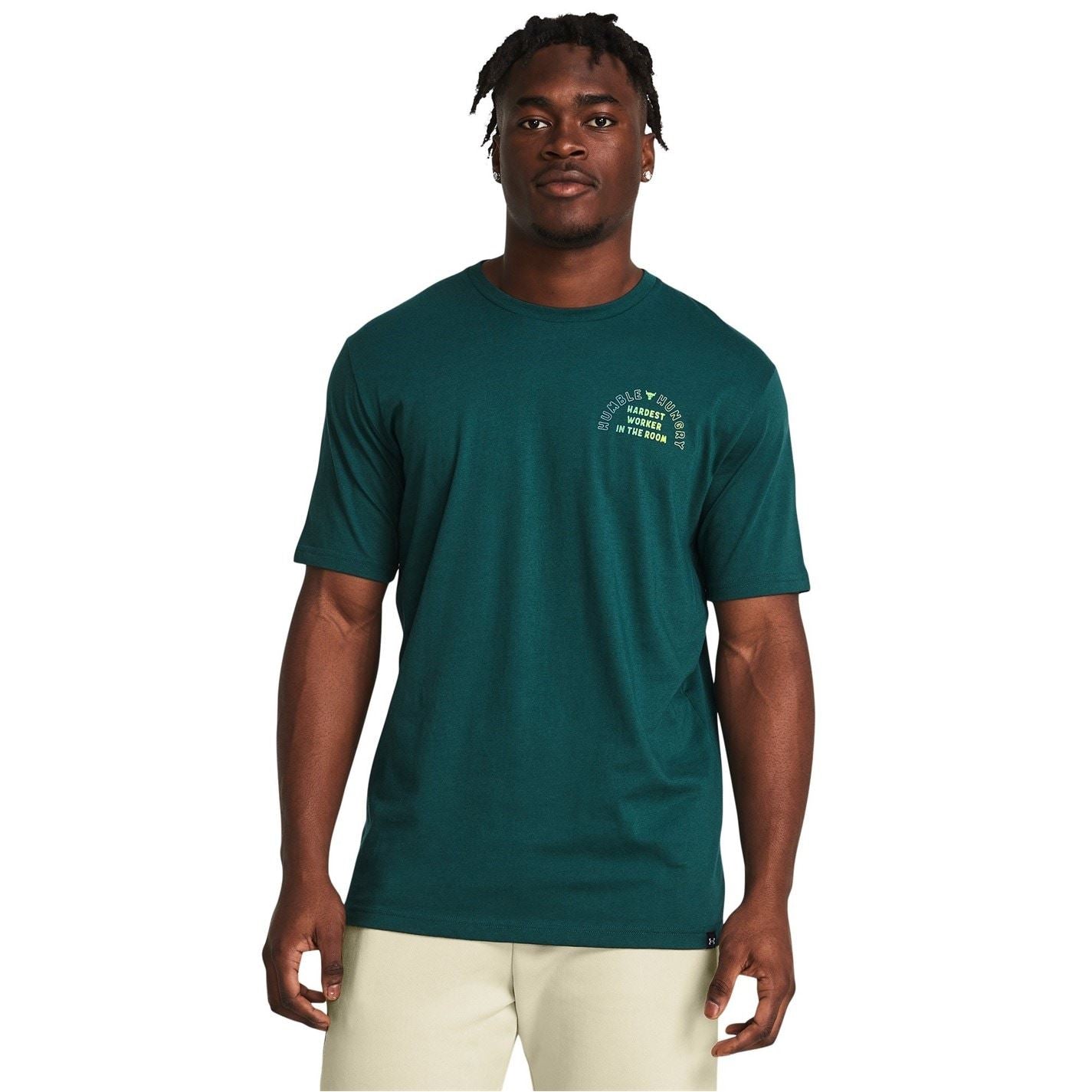 Under Armour Mens Armour Ua Pjt Rck H And H Graphc Ss Gym Top