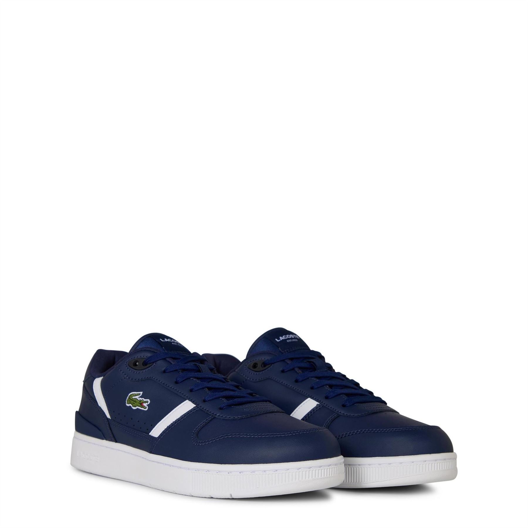 Lacoste T Clip Low Top Crocodile Print Sneakers