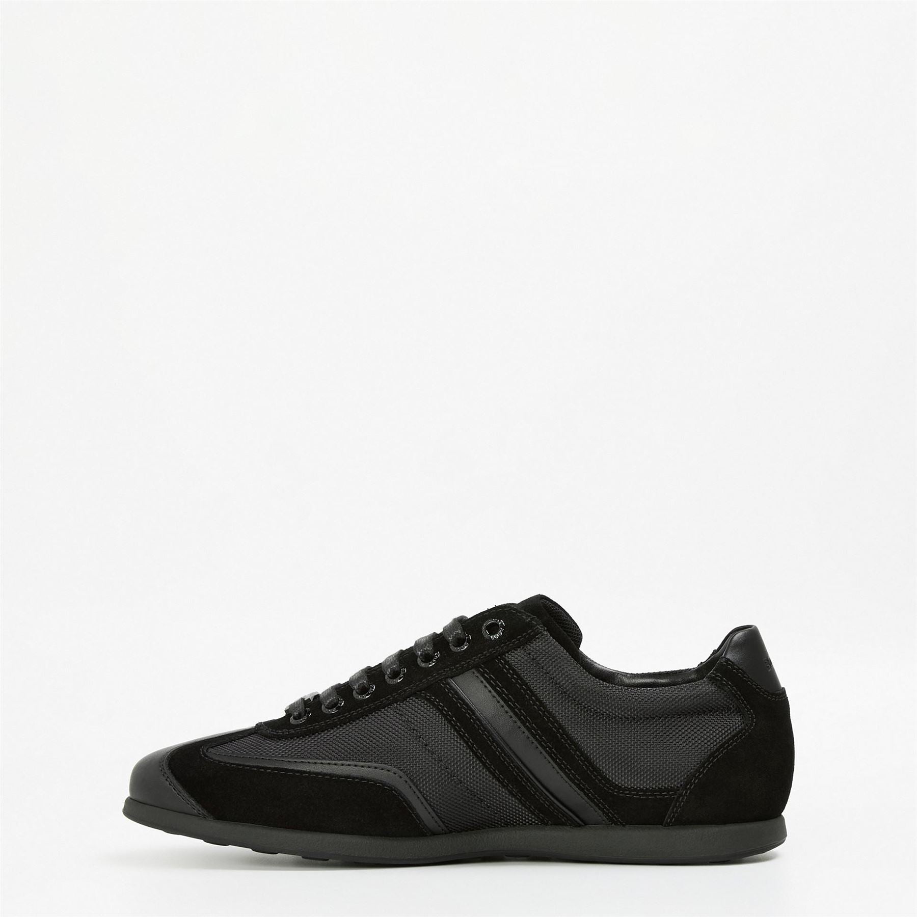 Boss Low Top Round Toe Flat Heel Sneakers