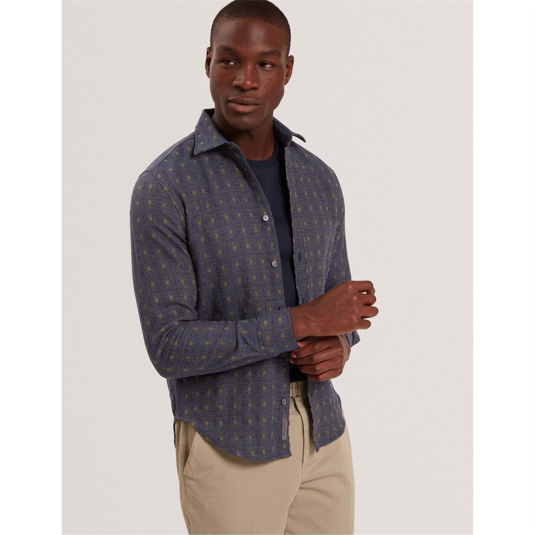 Ted Baker Check Long Sleeve Collared Shirt
