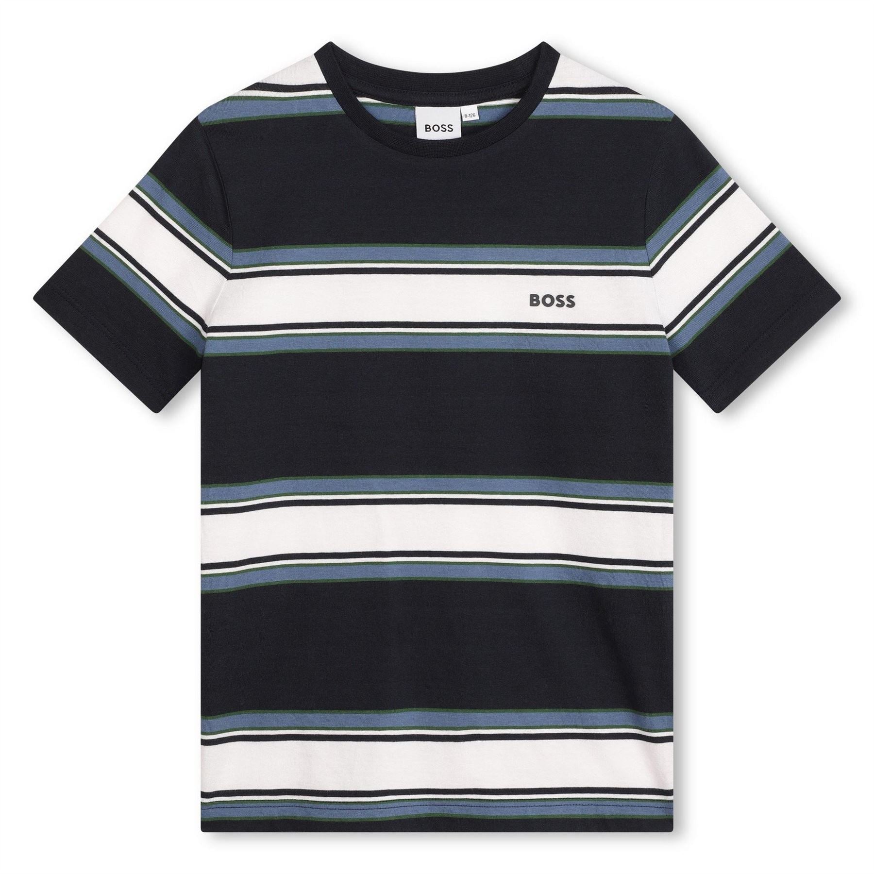 Boss Stripe T-Shirt, Luxury Striped Design