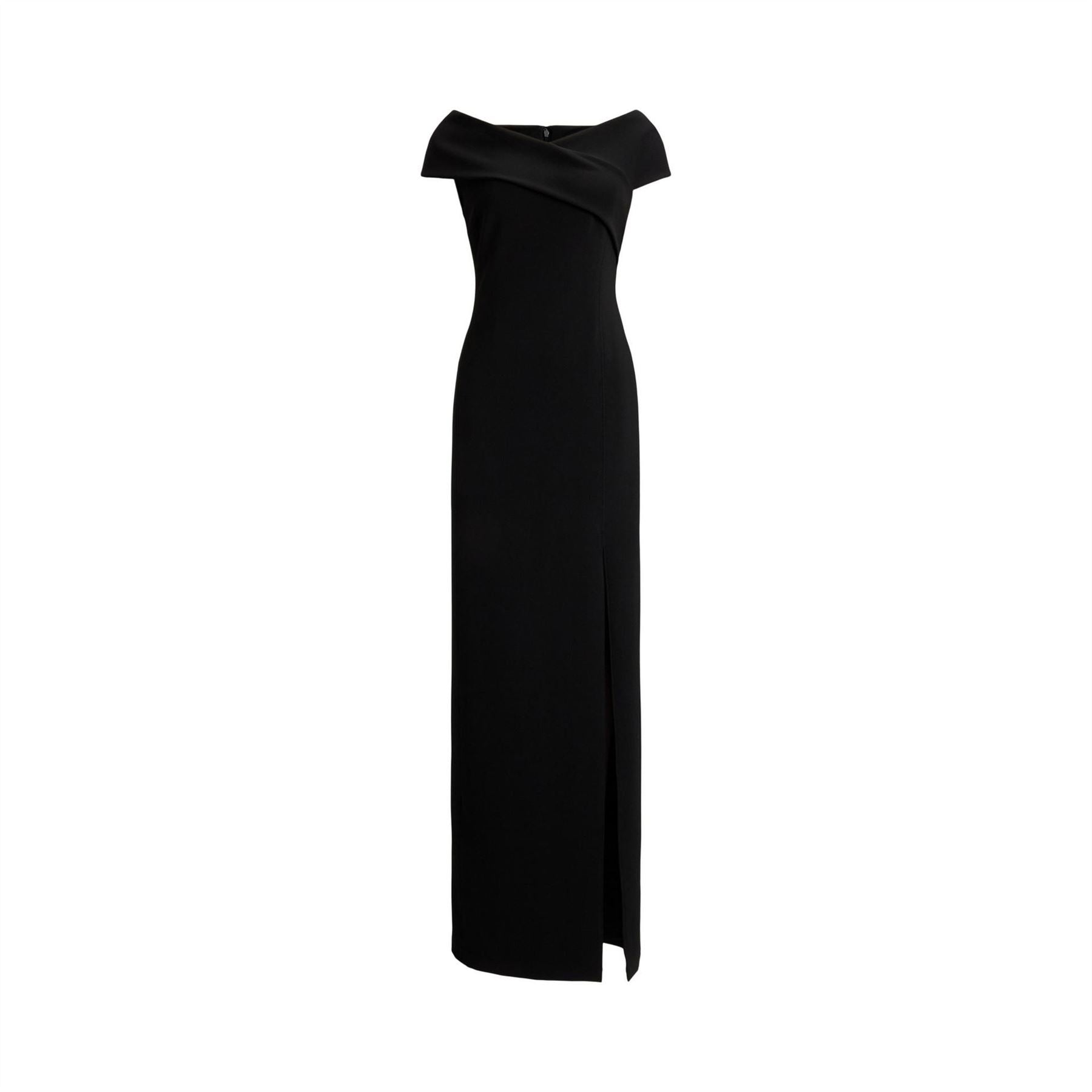Lauren by Ralph Lauren Off-The-Shoulder Short Sleeve Maxi Gown