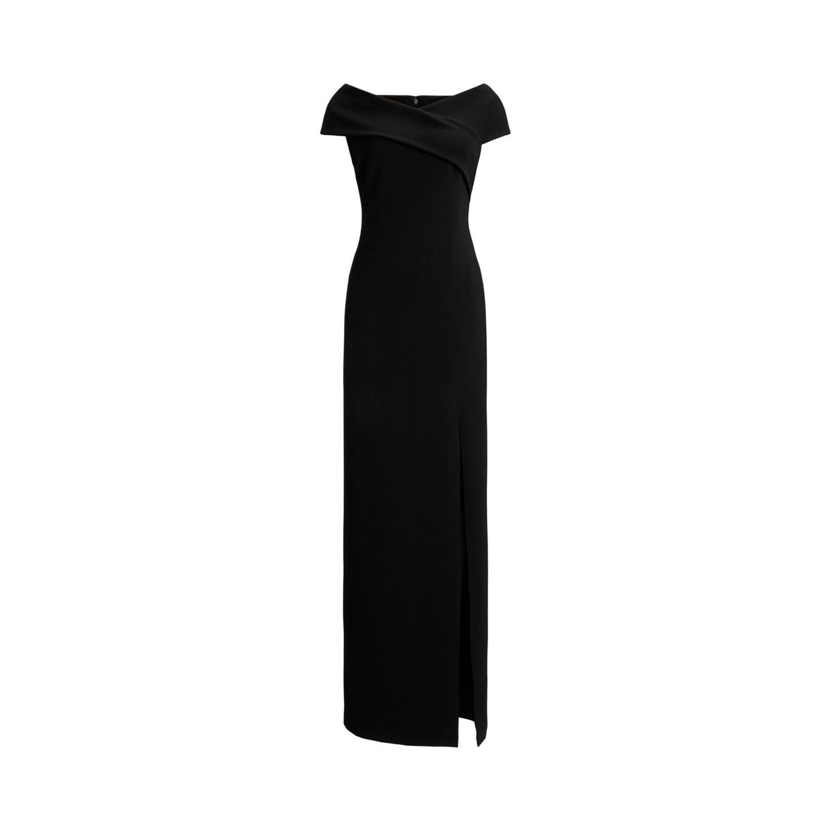 Lauren by Ralph Lauren Off-The-Shoulder Short Sleeve Maxi Gown
