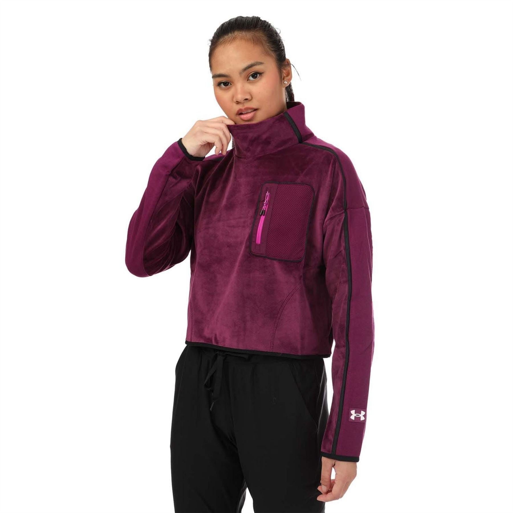 Under Armour Fleece Mock Neck Top
