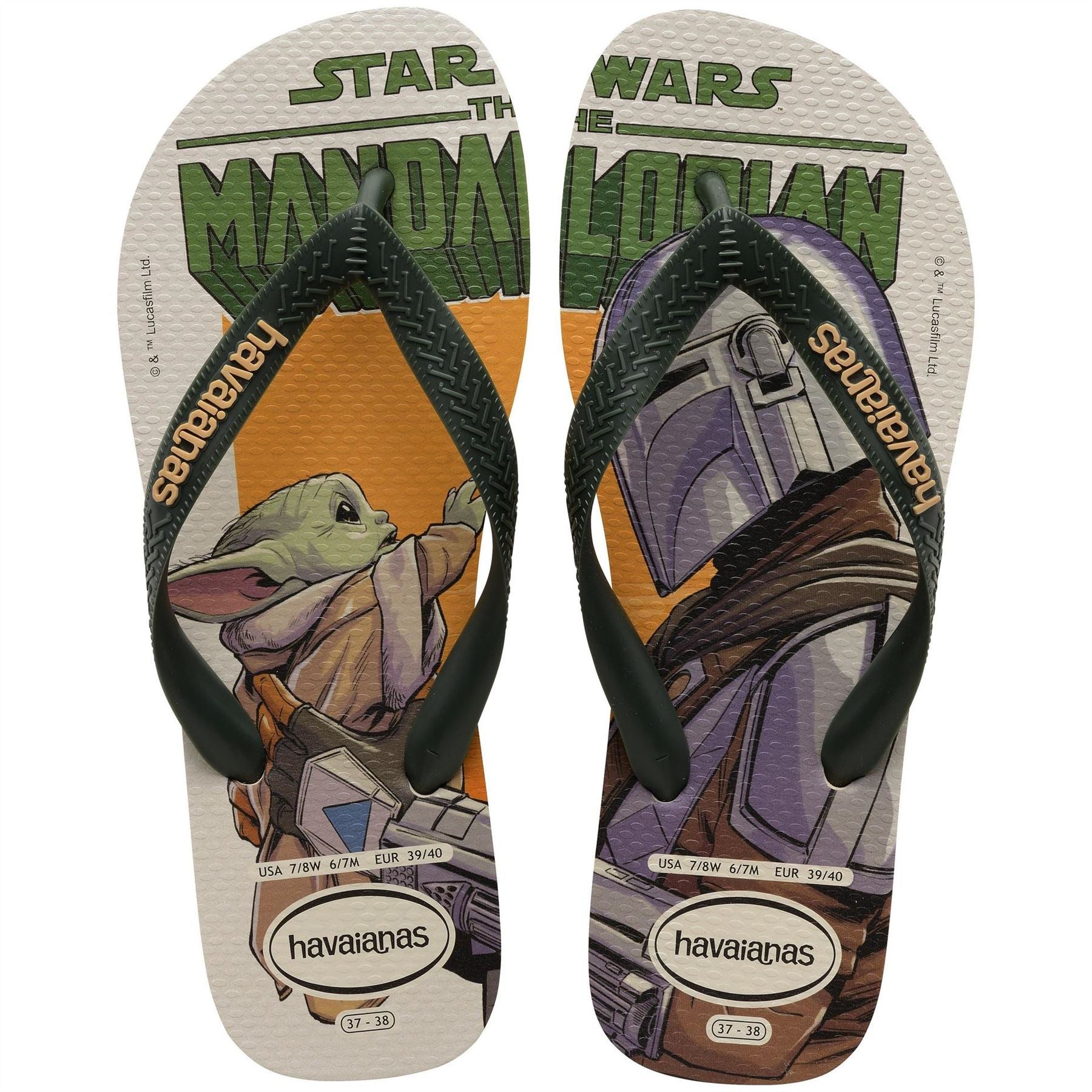 Havaianas Star Wars Black Pop Yellow Flip Flops
