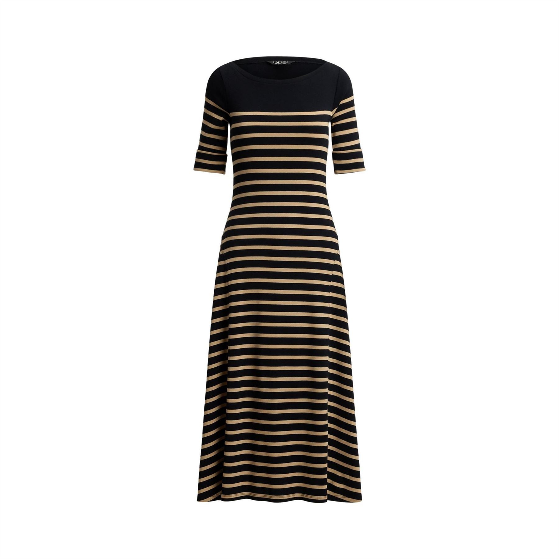 Lauren by Ralph Lauren Boat Neck Jersey Midi Dress