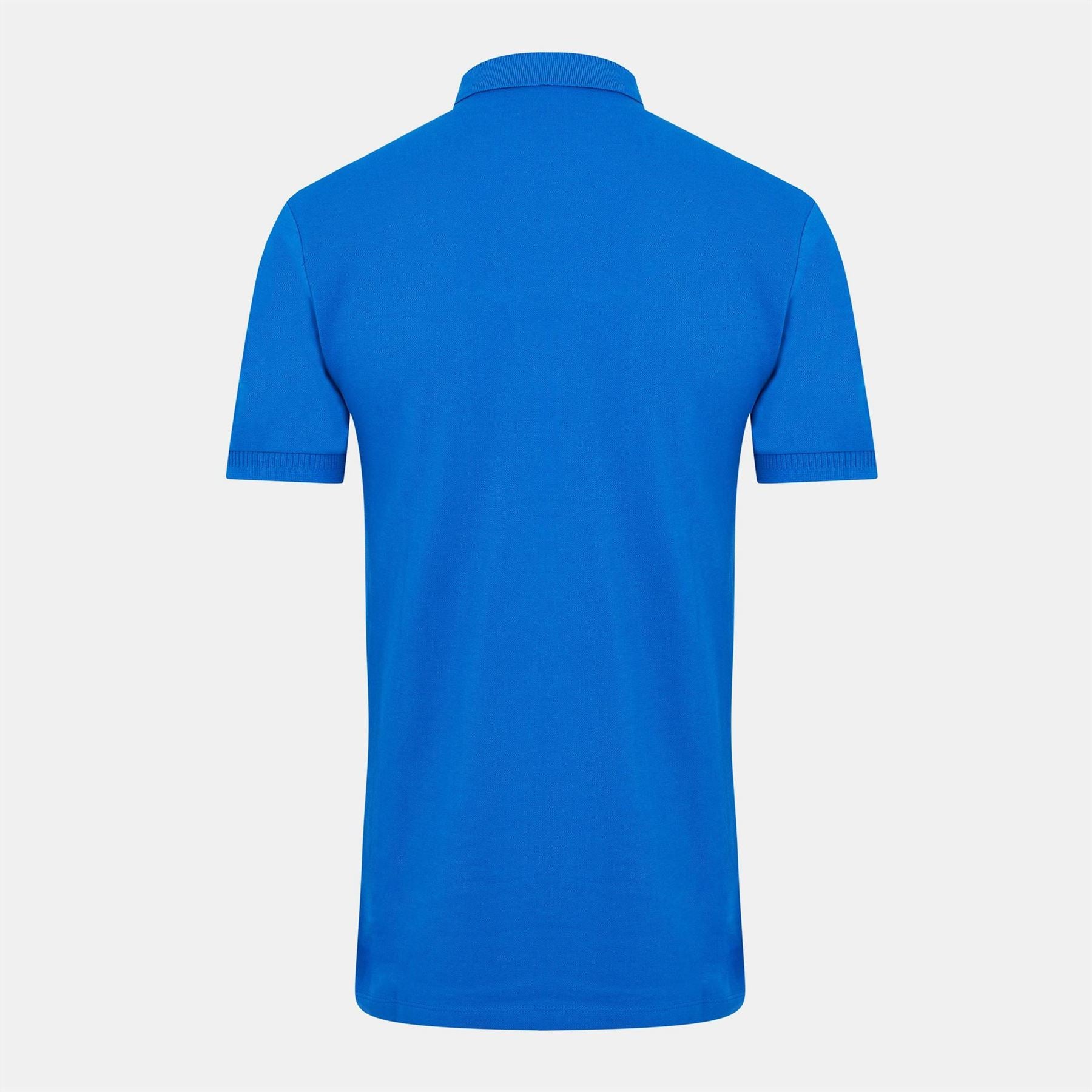 Hugo HUGO Deruso Short Sleeve Polo Shirt with Logo Detail and Ribbed Collar   Premium Cotton
