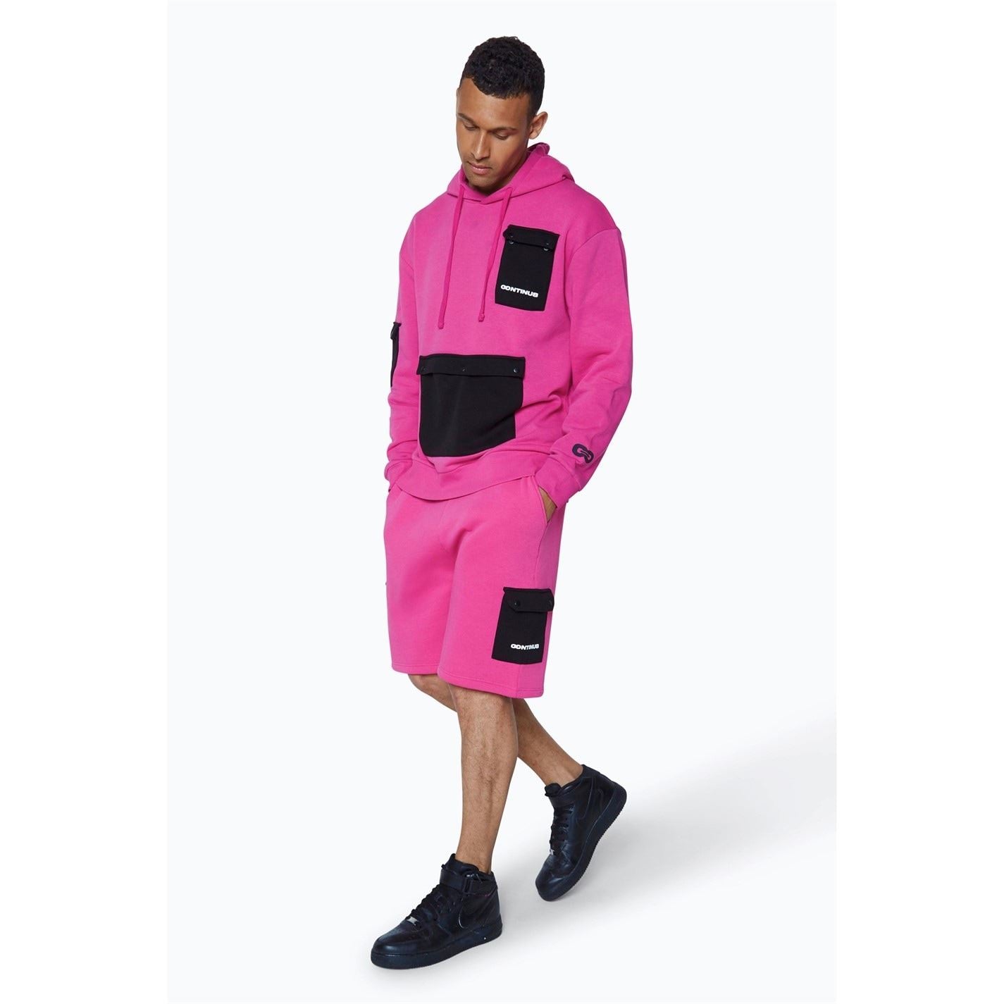 Hype Hooded Cargo Pocket Sweatshirt