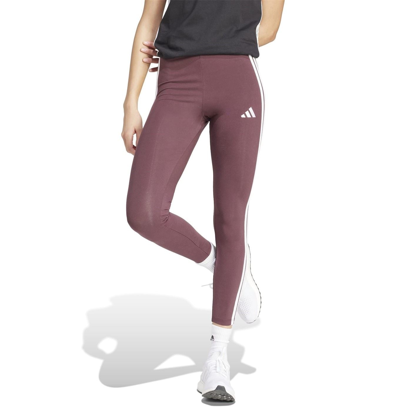adidas Womens Essentials 3 Stripe Leggings