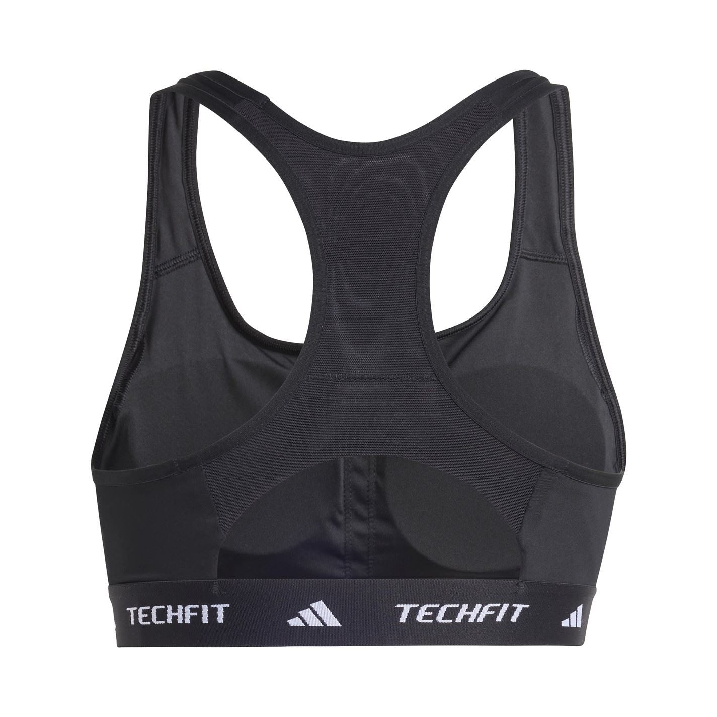 adidas Crew Neck Compression Fit Cropped Bra