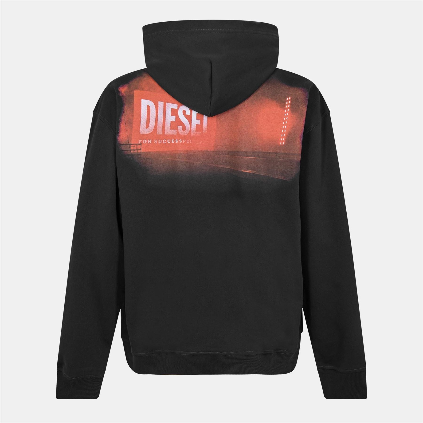 Diesel Boxt Hood Relaxed Fit Long Sleeve Sweatshirt