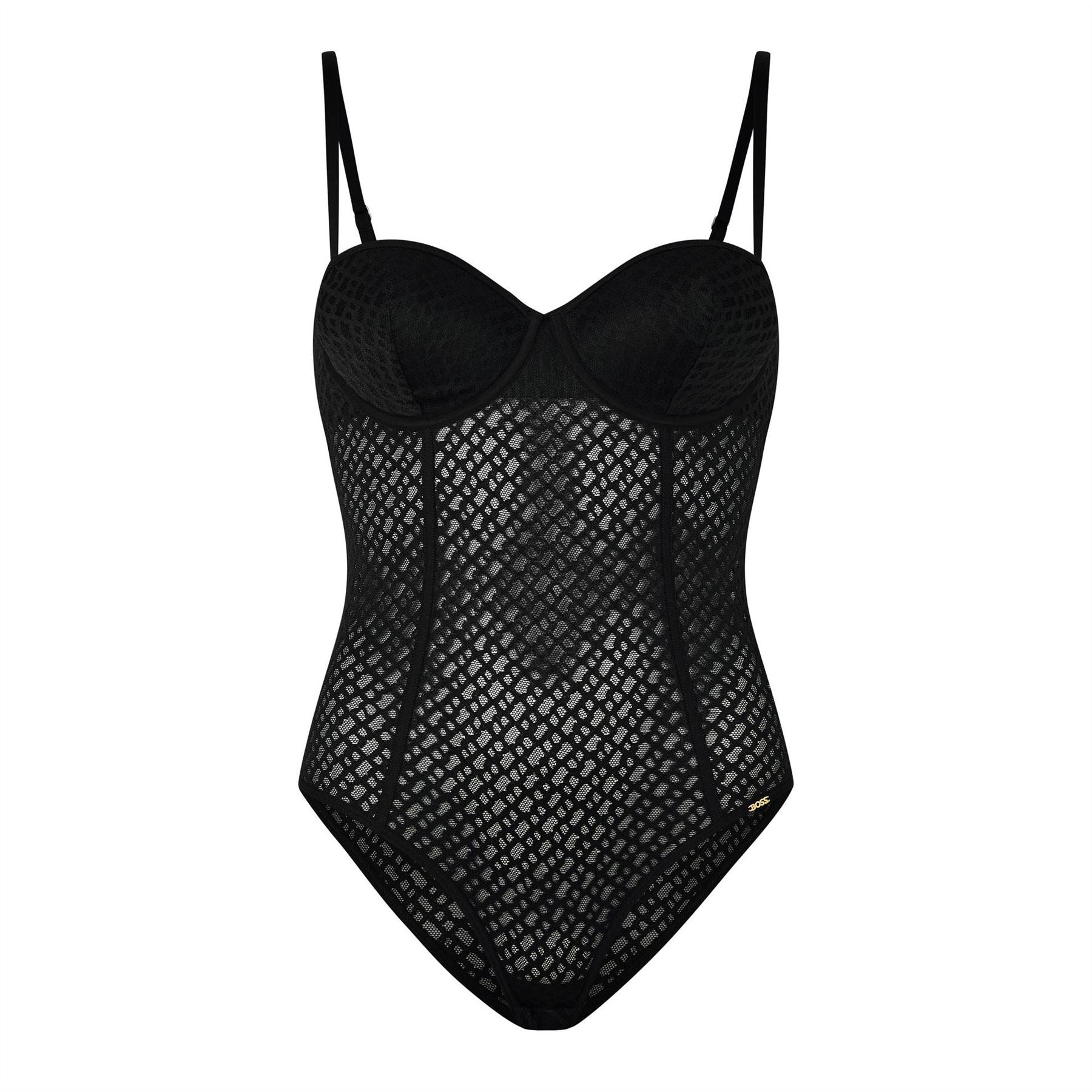 Boss B Lace Design Bodysuit