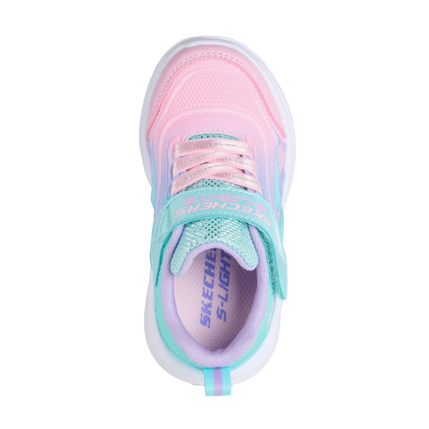 Skechers Lighted Gore  And  Strap Sneaker W Ombr Light Up Trainers Girls