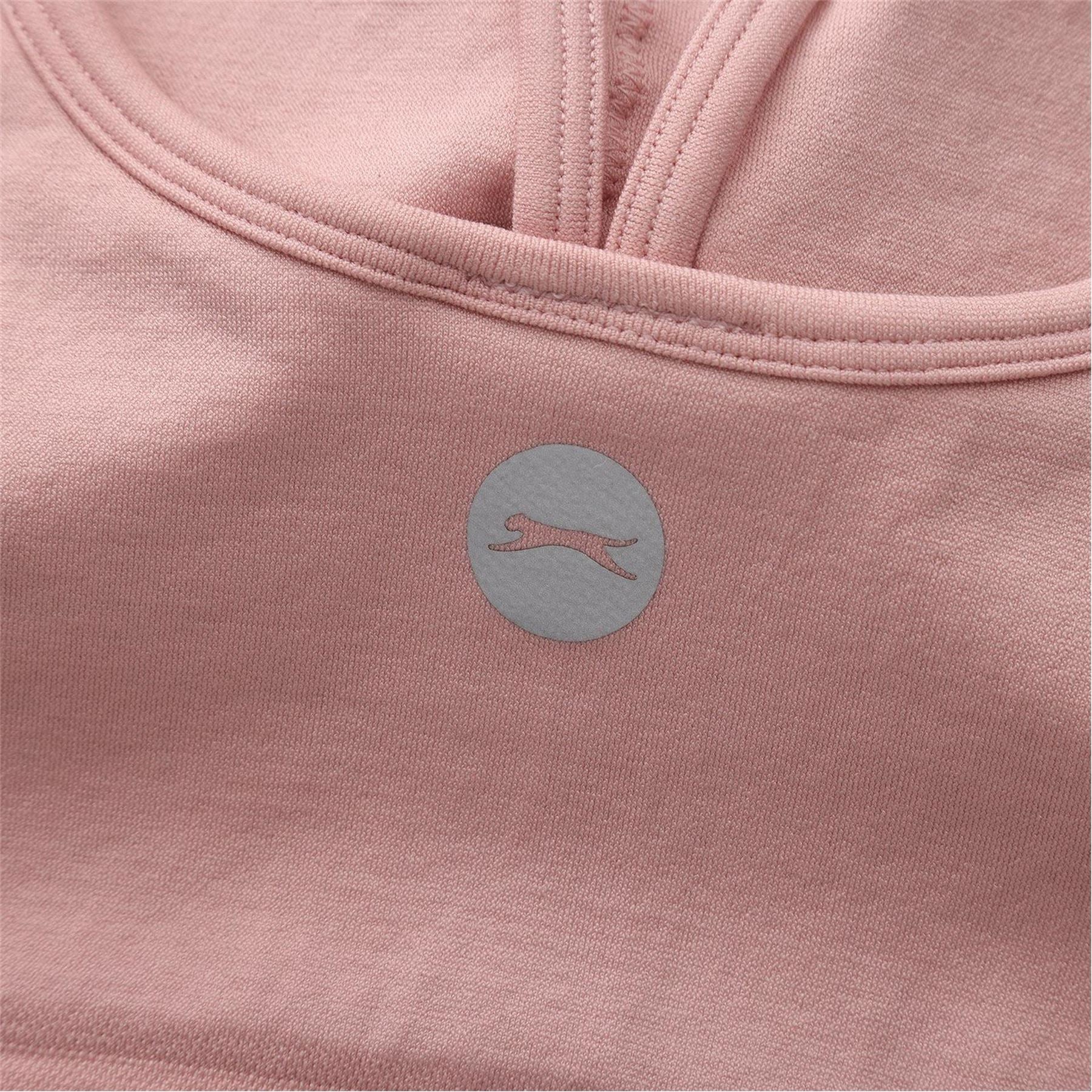 Slazenger Scoop Neck Sleeveless Bra and Short Set