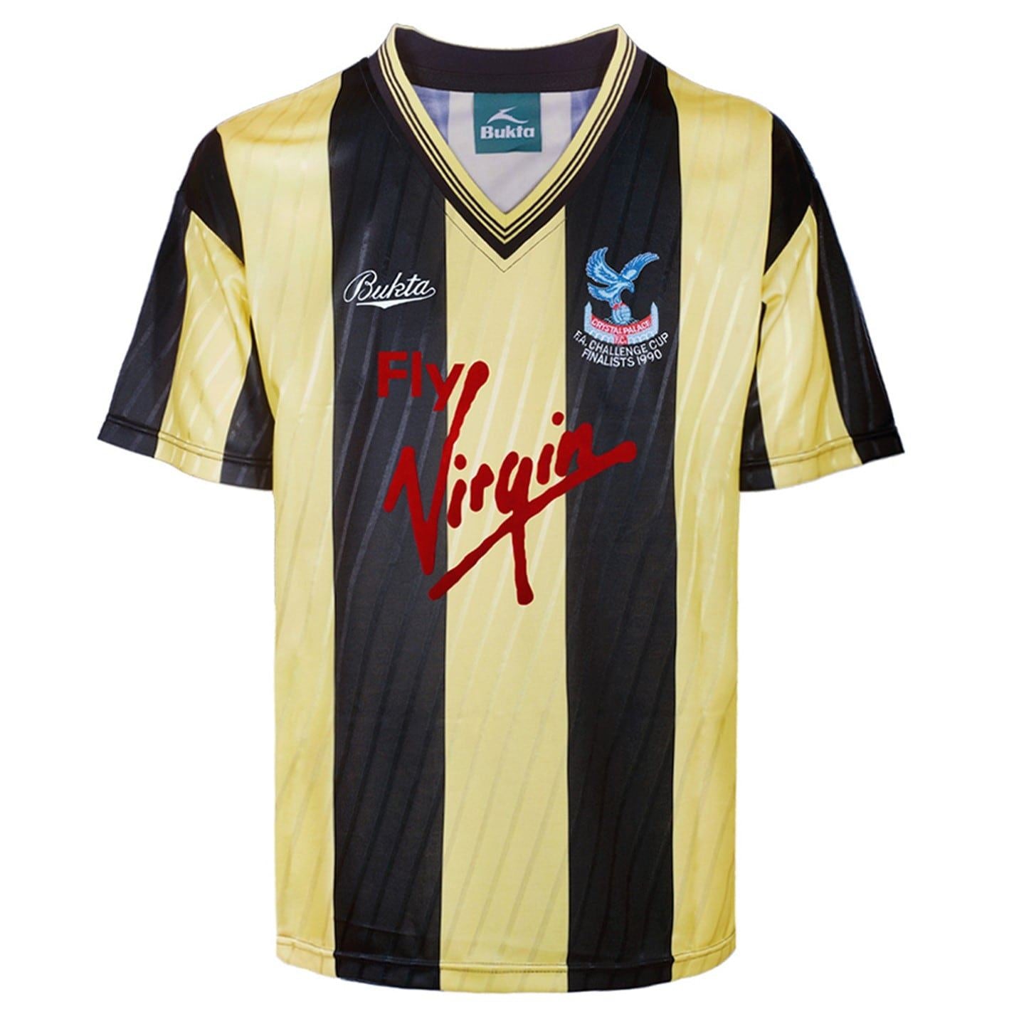 Score Draw Crystal Palace Retro Away Shirt 1990 Adults