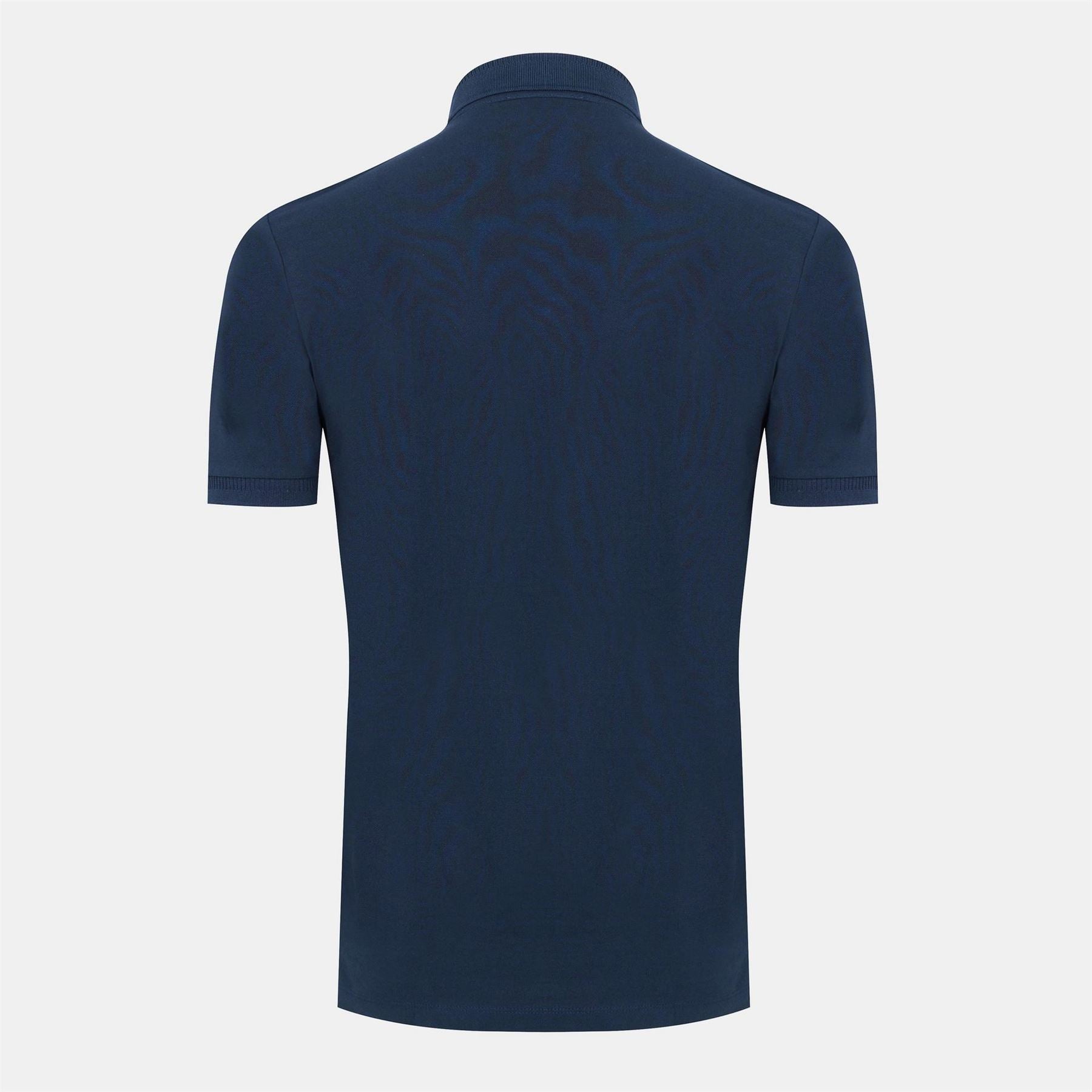Hugo HUGO Deruso Short Sleeve Polo Shirt with Logo Detail and Ribbed Collar   Premium Cotton