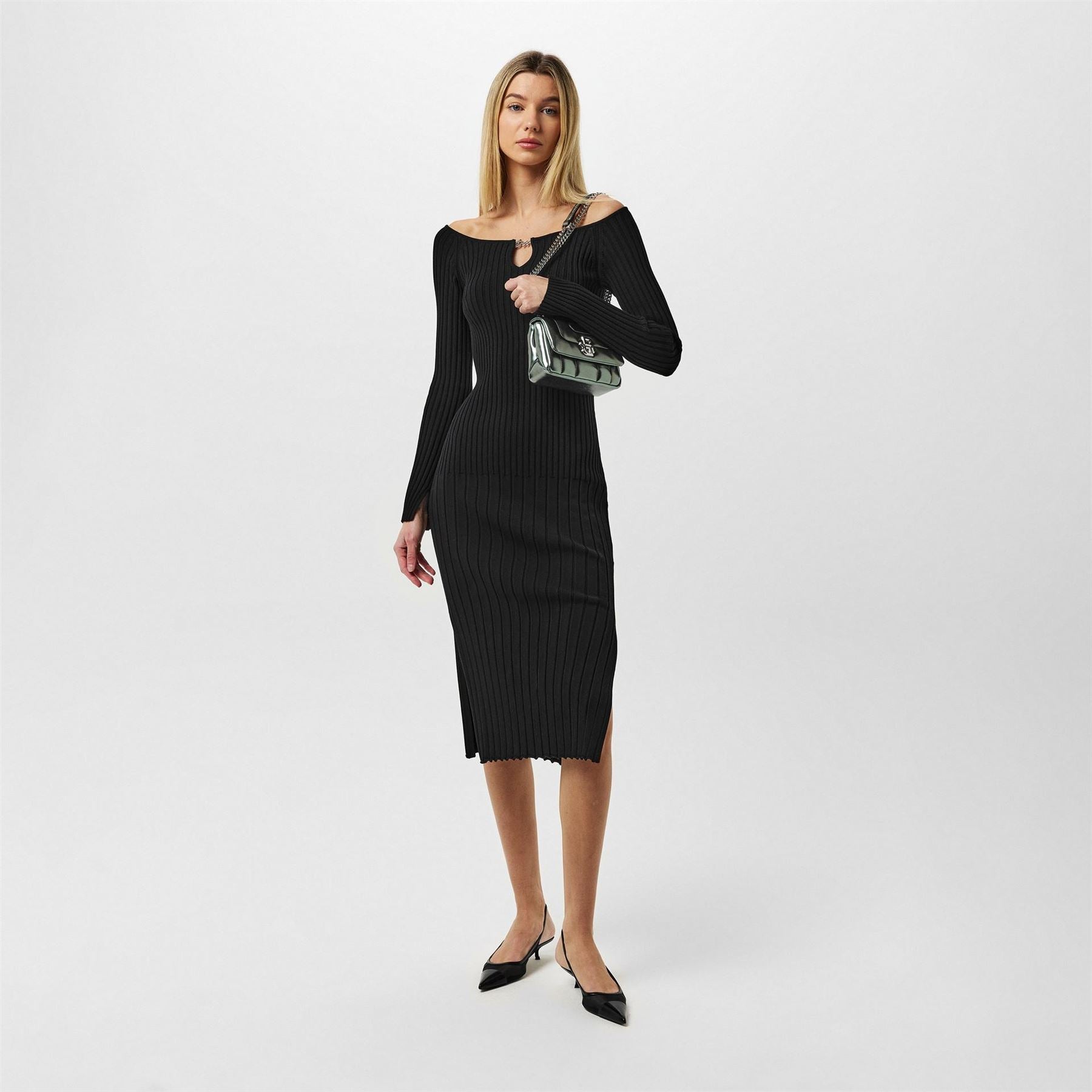 Boss C_flimt Knitted Dress, Flattering Ribbed Design