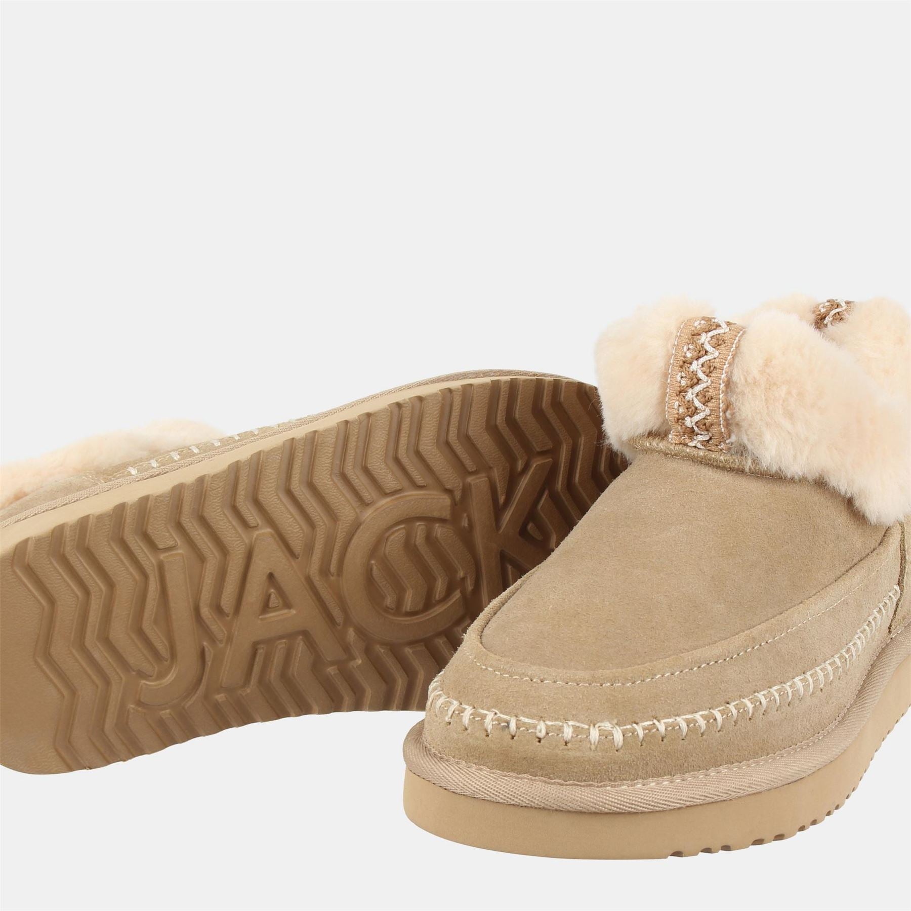 Jack Wills Solid Patterned Alpine Snug Boots