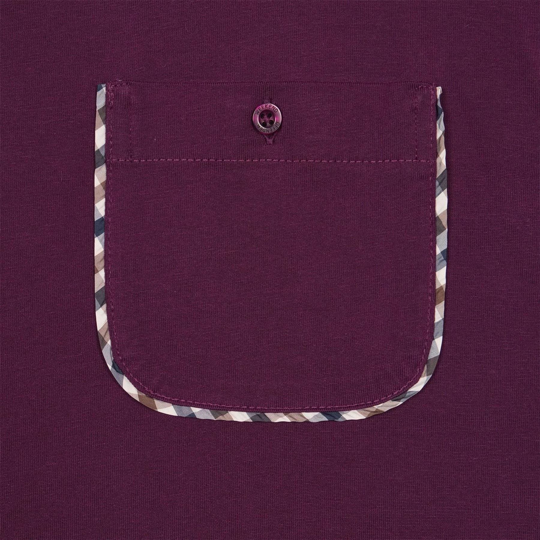 Weekend Offender Sutton Check Detail Pocket T Shirt