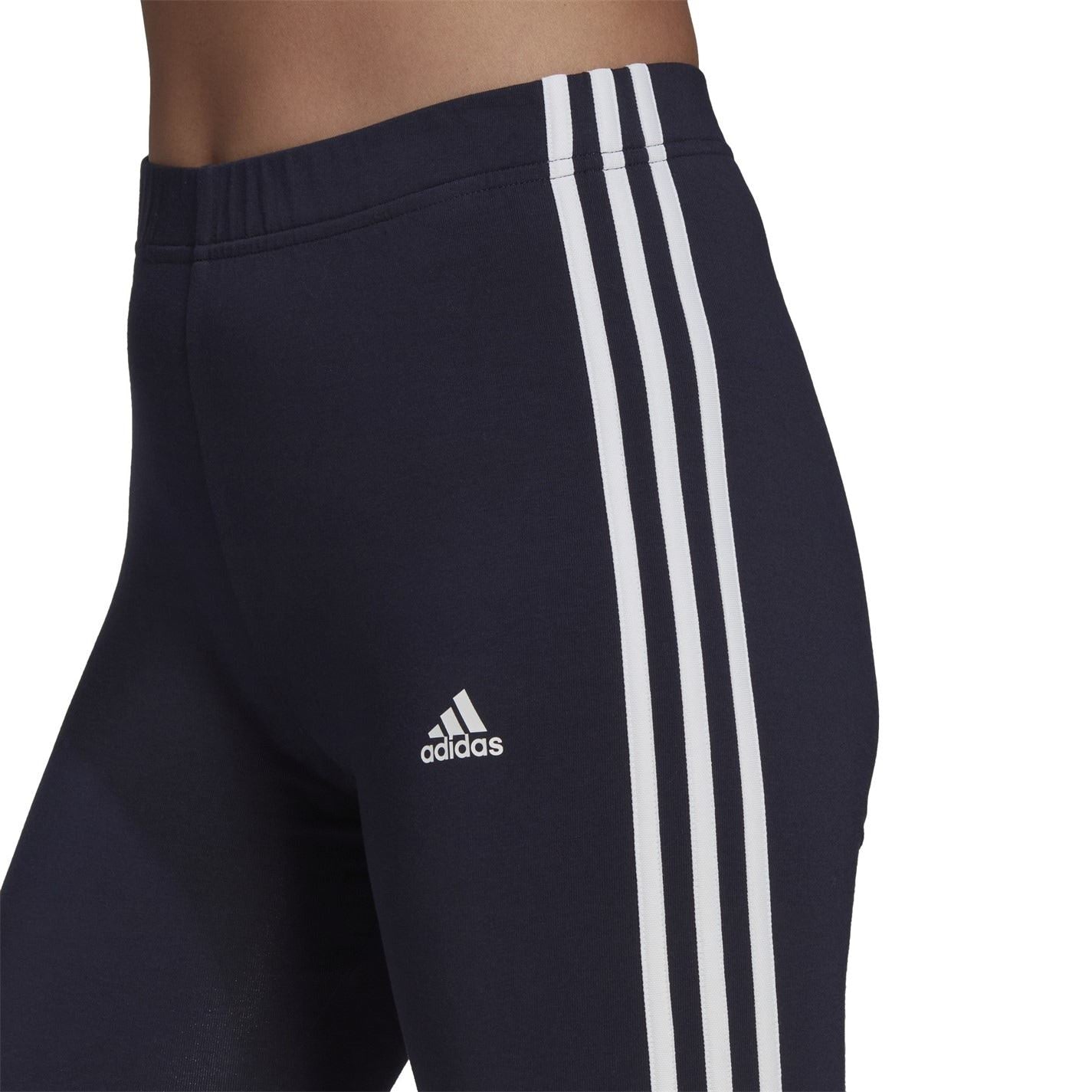 adidas Womens Essentials 3 Stripe Biker Shorts