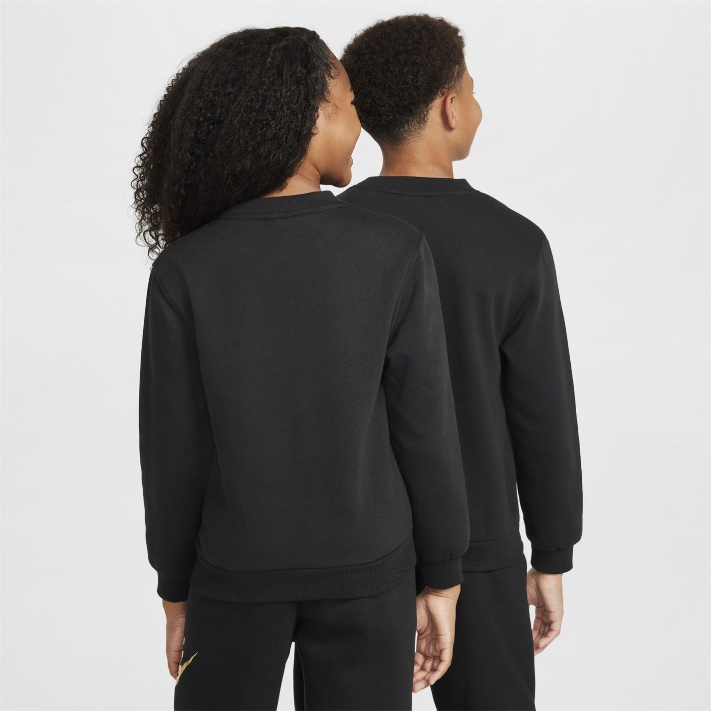 Nike Crew Neck Ribbed Collar Long Sleeve Sweatshirt
